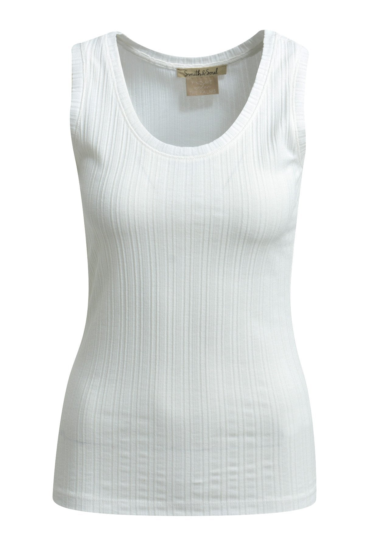 Pointelle Jersey Tanktop (Cream White)