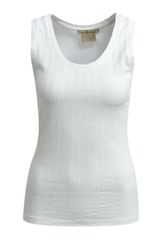 Pointelle Jersey Tanktop (Cream White)
