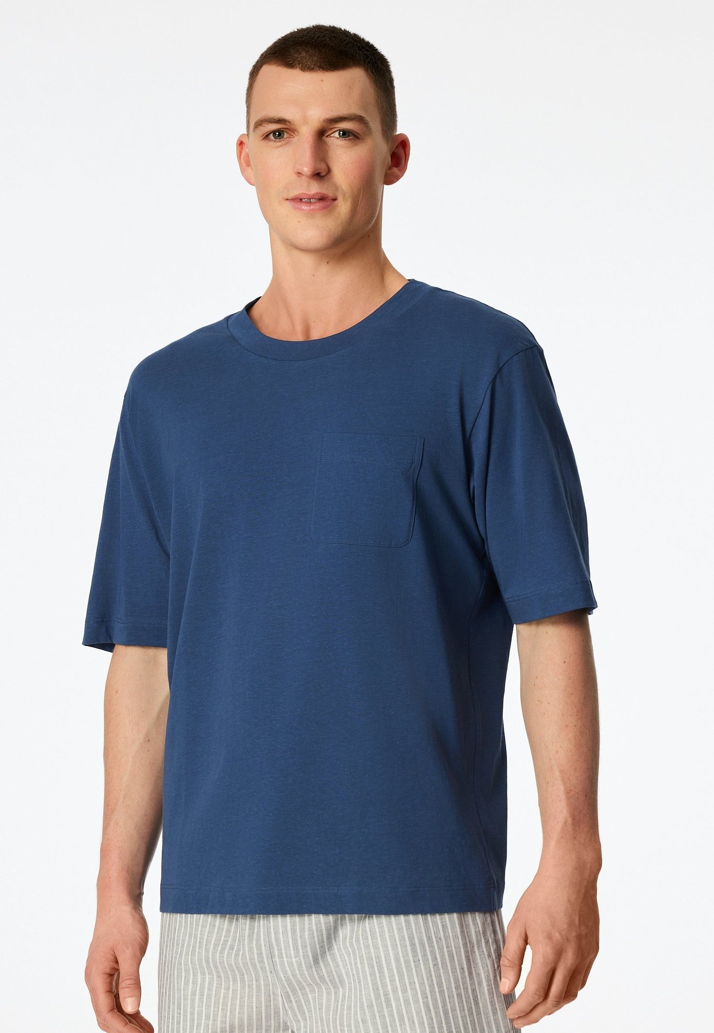 T-Shirt Rundhals (Atlantikblau)