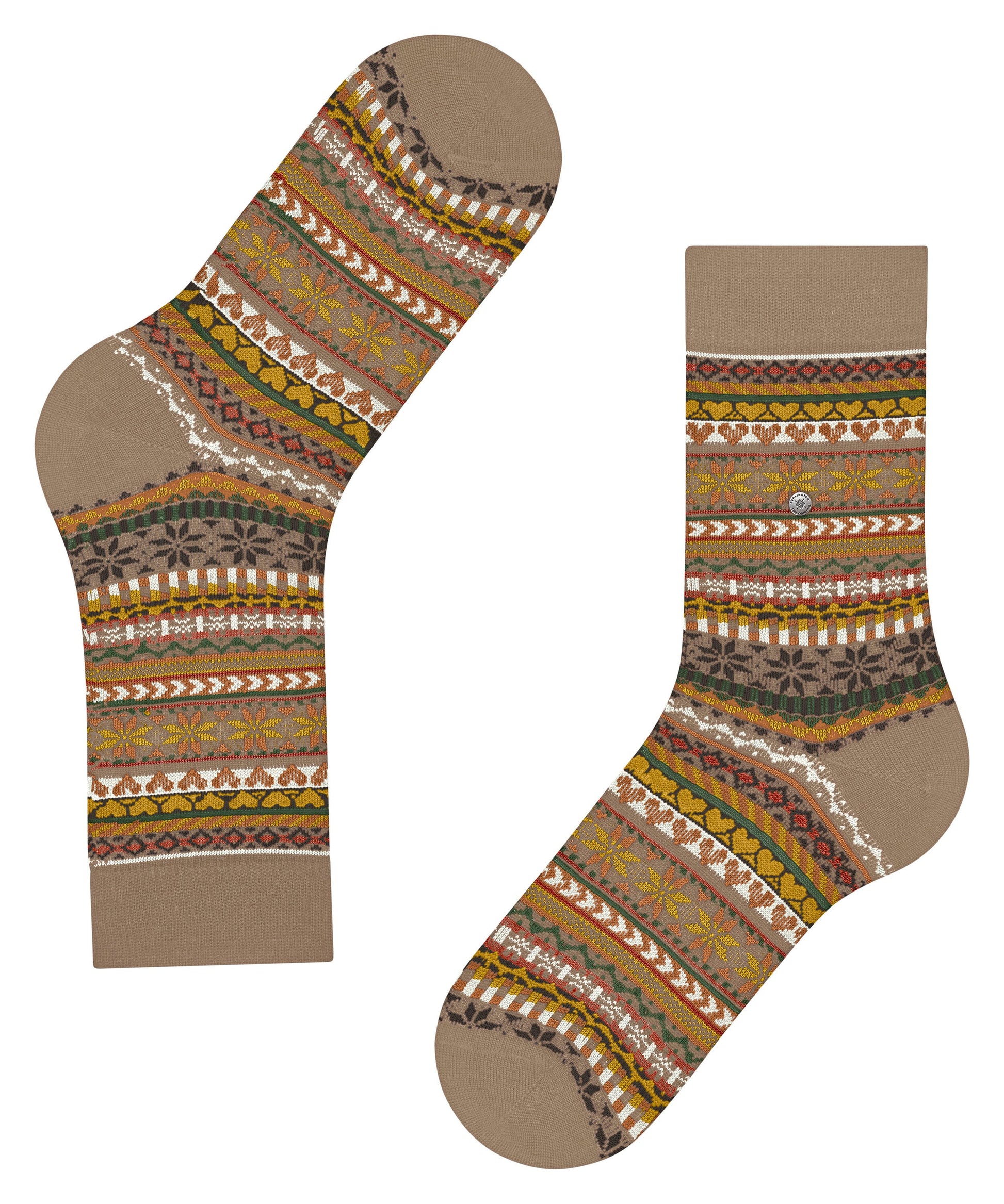Burlington Fair Isle Delight Damen (Camel)