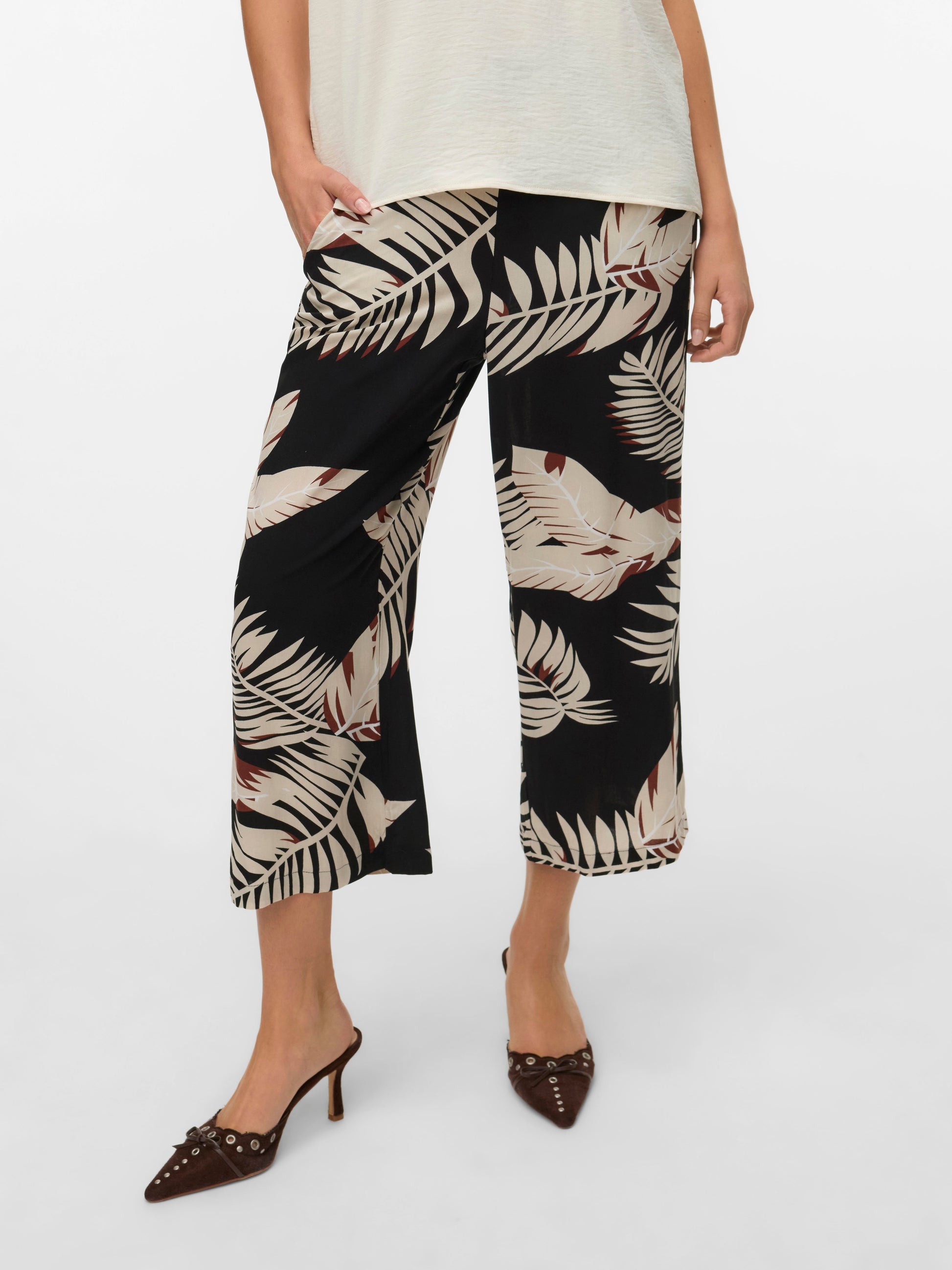 Vmeasy Joy Hw Culotte Pants Wvn Ga (Black/fion)