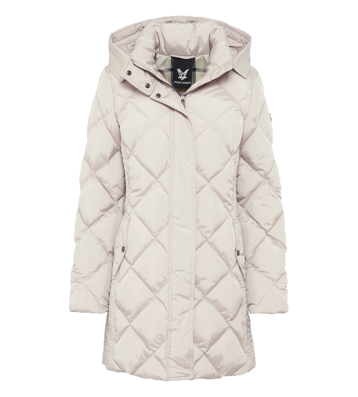 Steppkurzmantel (Beige/kitt)