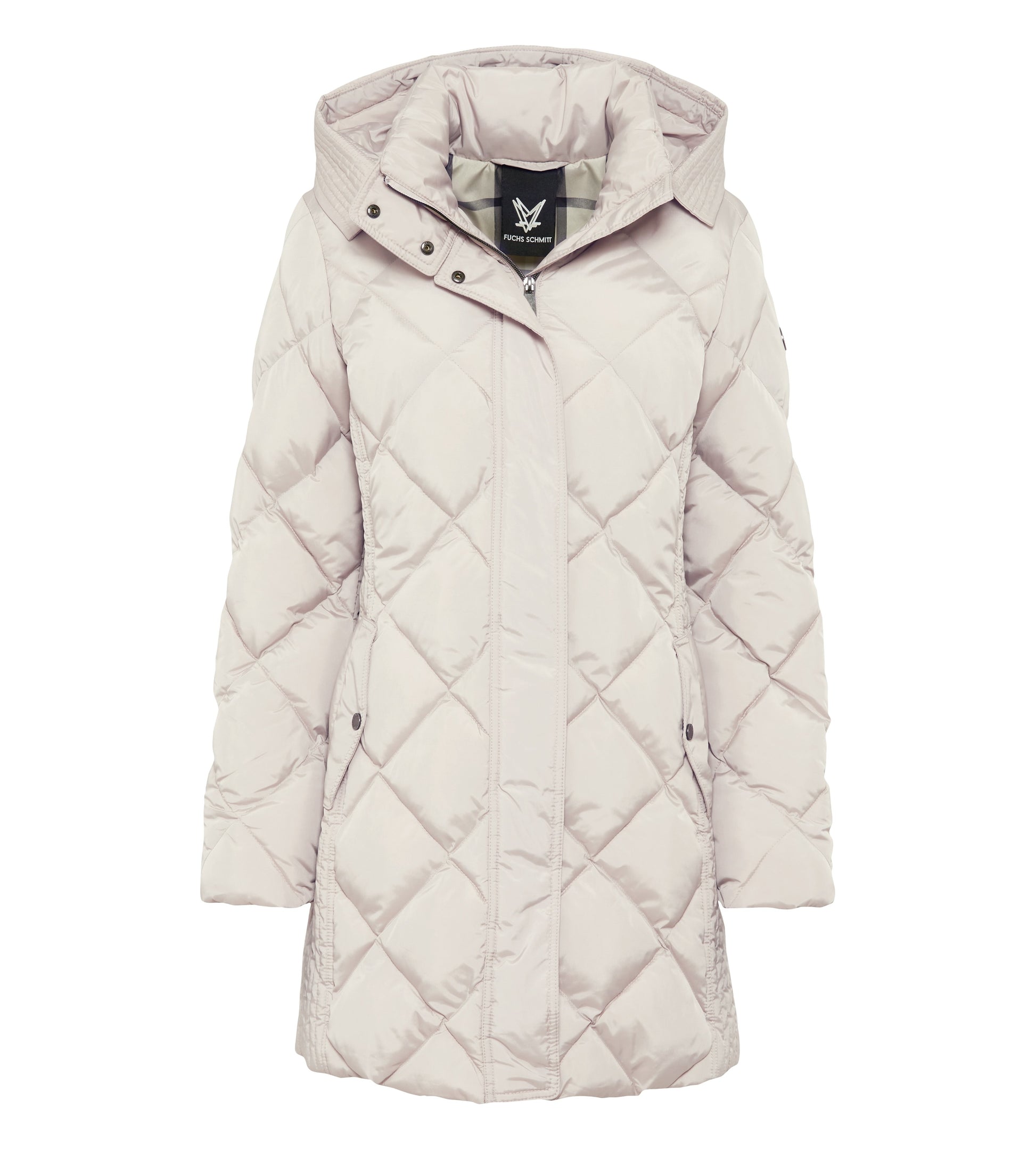 Steppkurzmantel (Beige/kitt)