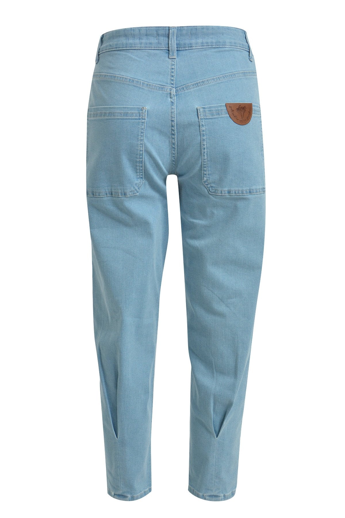 Cropped Denim Pants (Light Denim)