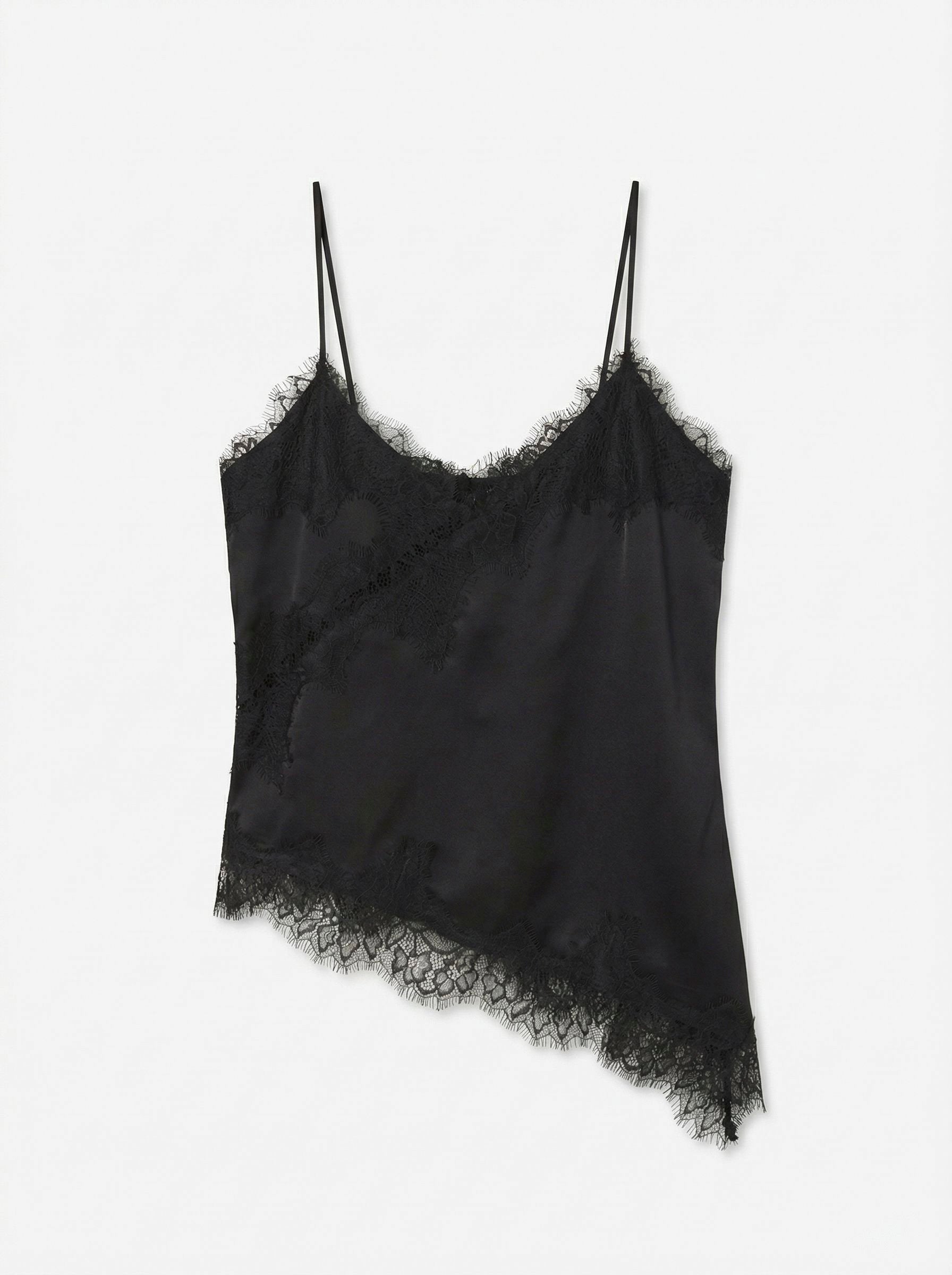 Vmnovi Lace Singlet Wvn Noos (Black/dtm)