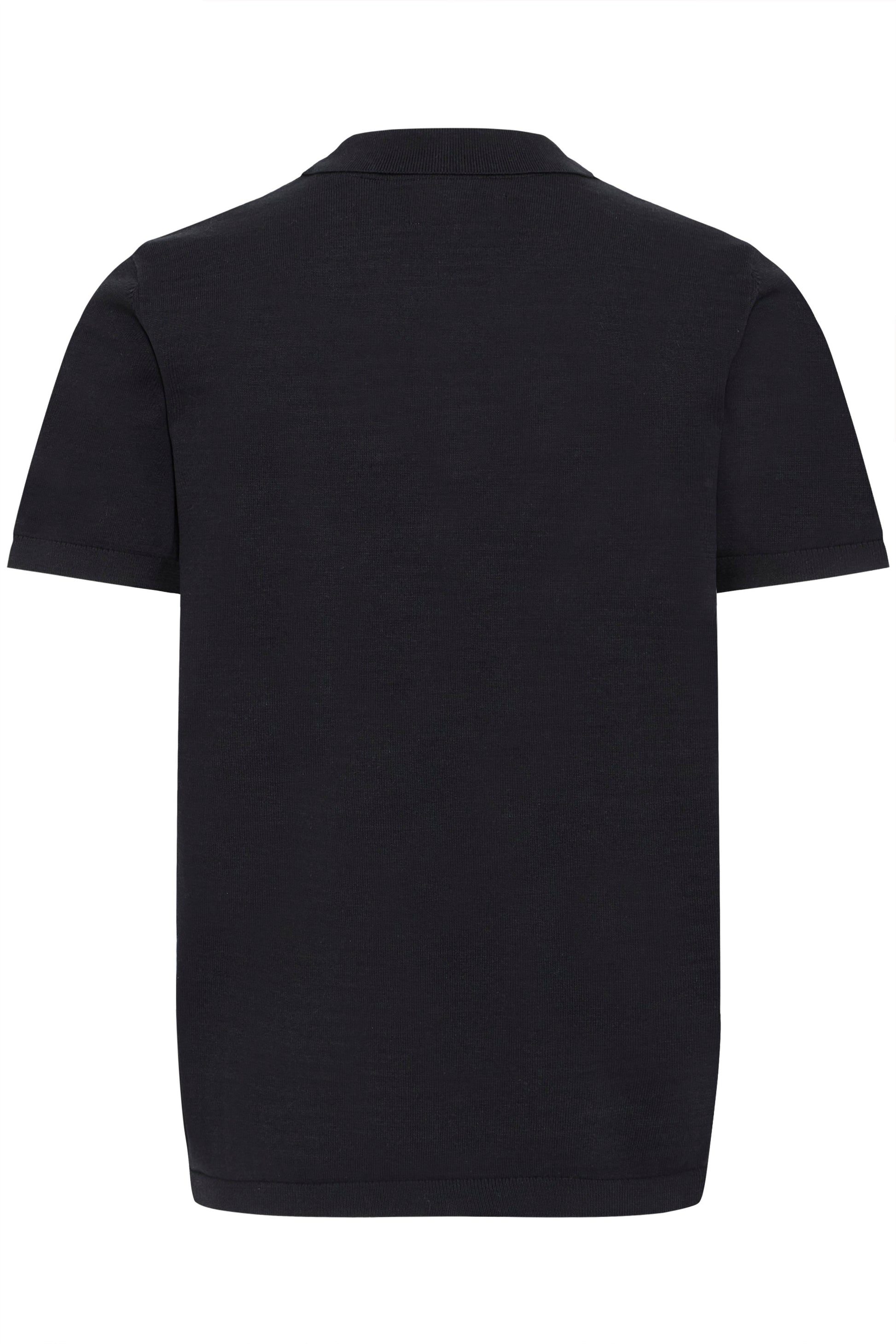 Bhbray Knit Polo Split Neck (Black Beauty)