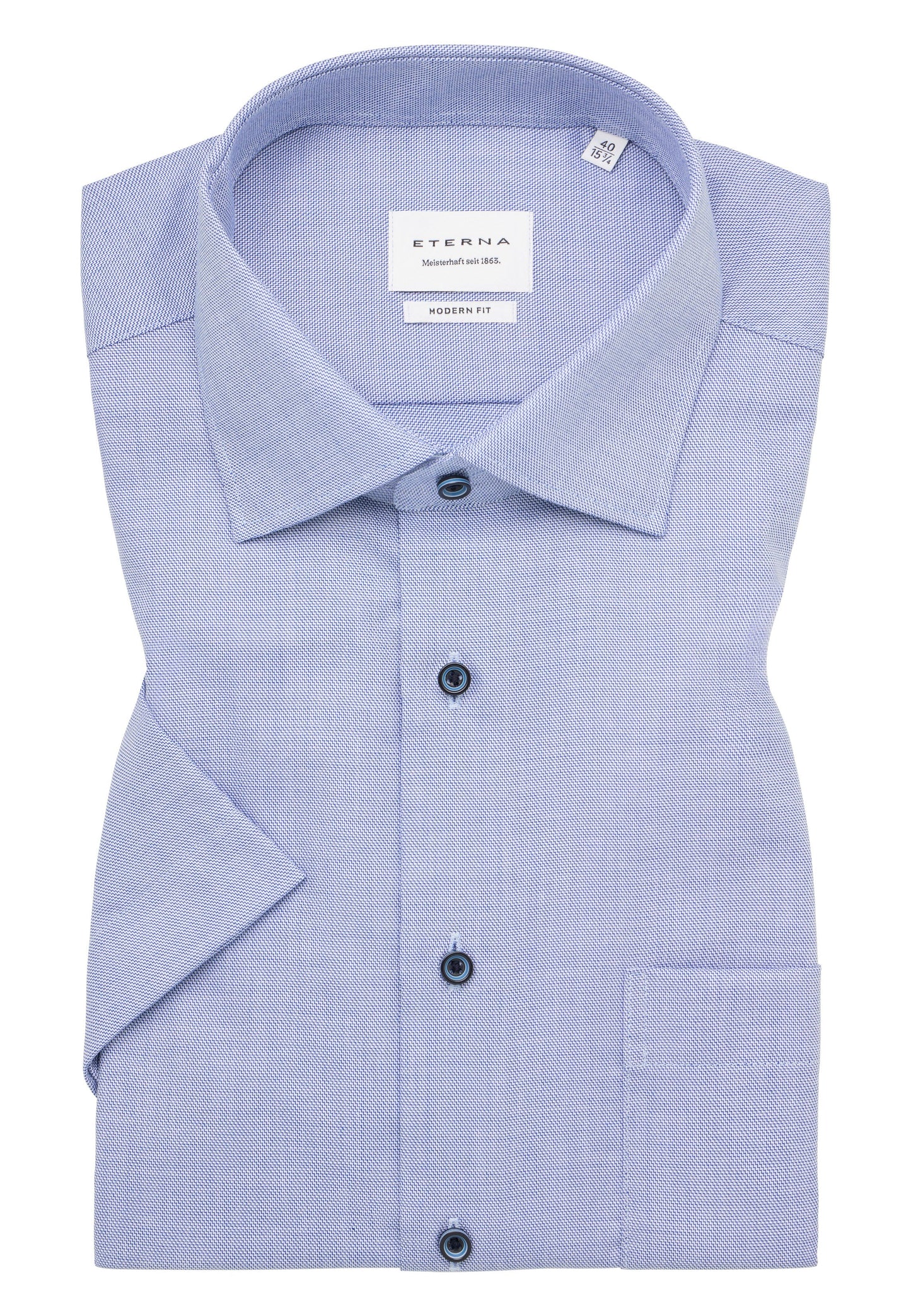 Hemd Twill Kurzarm (Dunkelblau)
