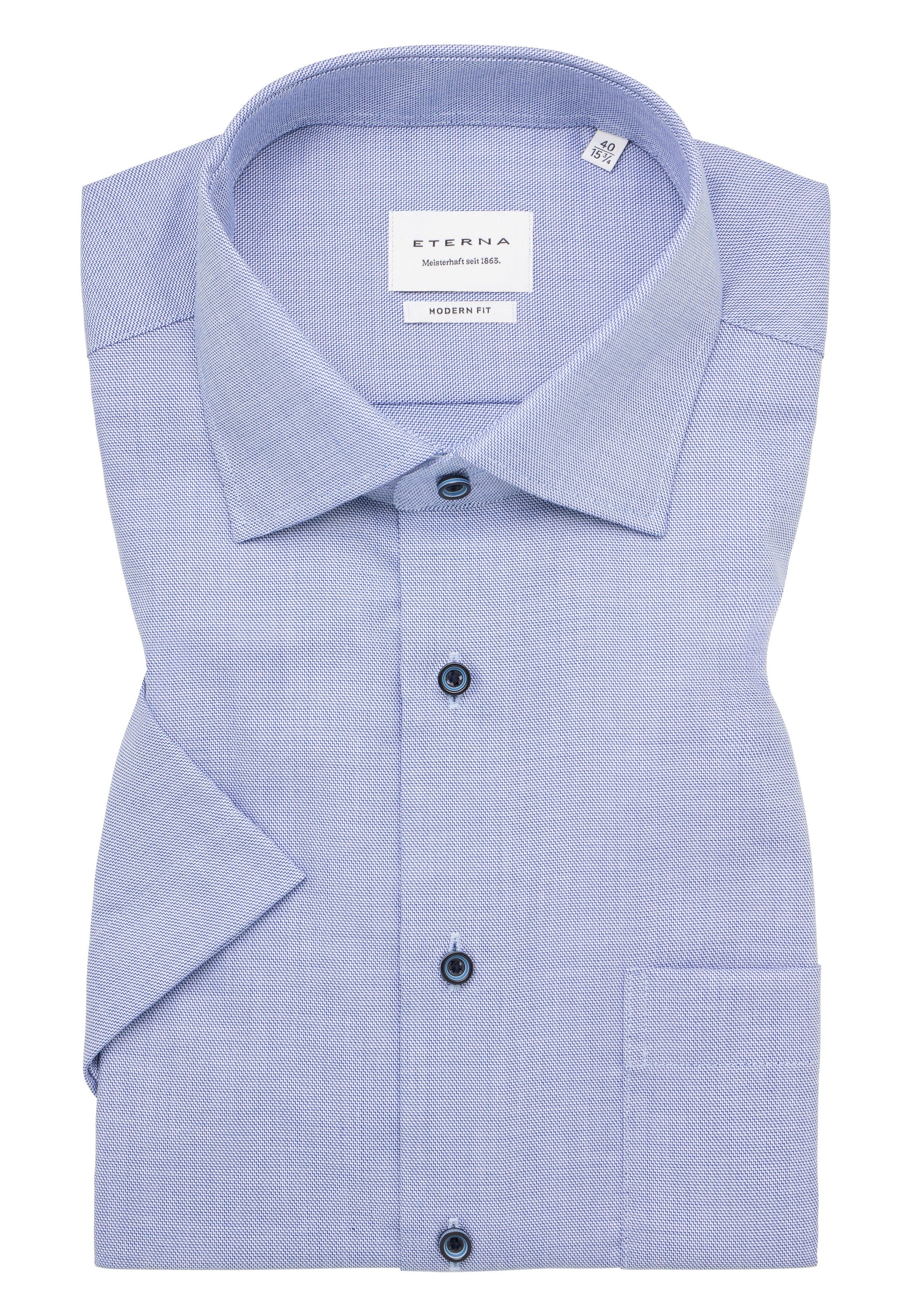 Hemd Twill Kurzarm (Dunkelblau)
