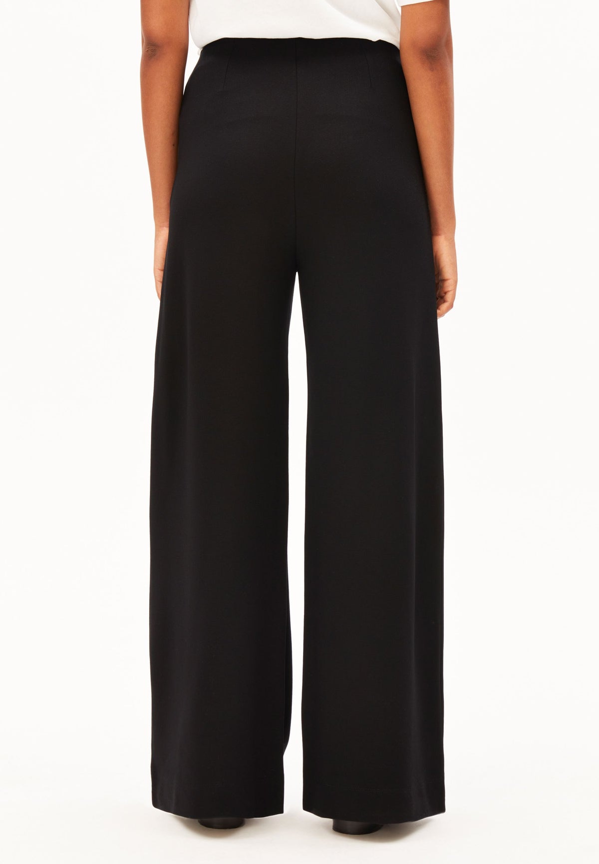 Basic Jersey Wide Leg Pant (Black)