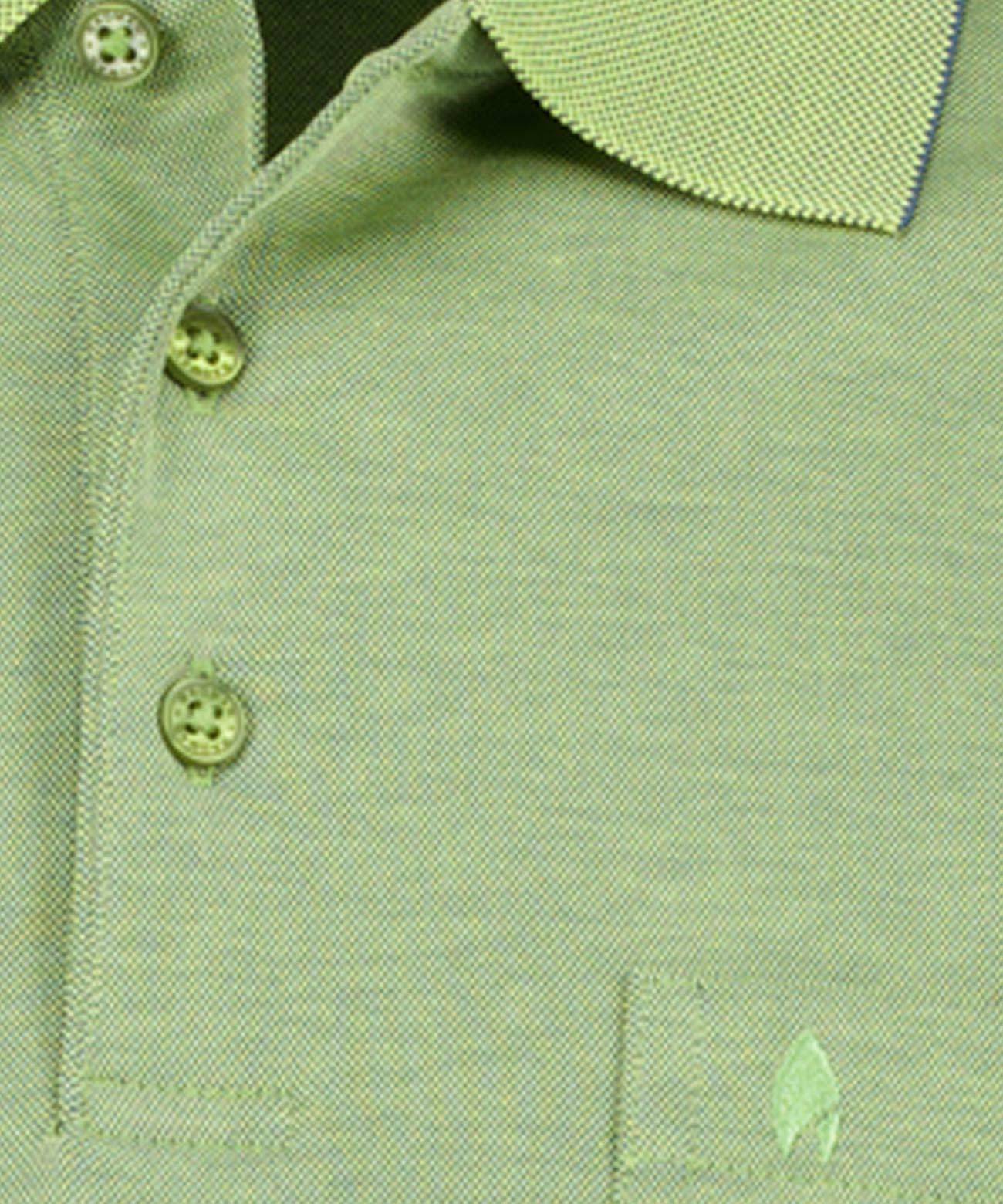 Softknit-Polo mit Brusttasche, kurzarm (Mais)