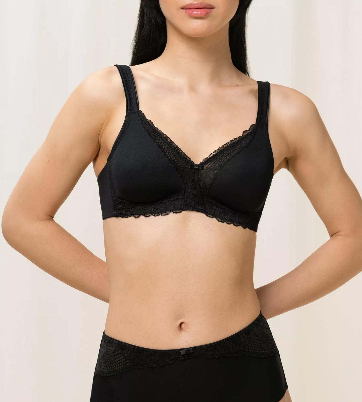 Modern Lace+Cotton N (Black)