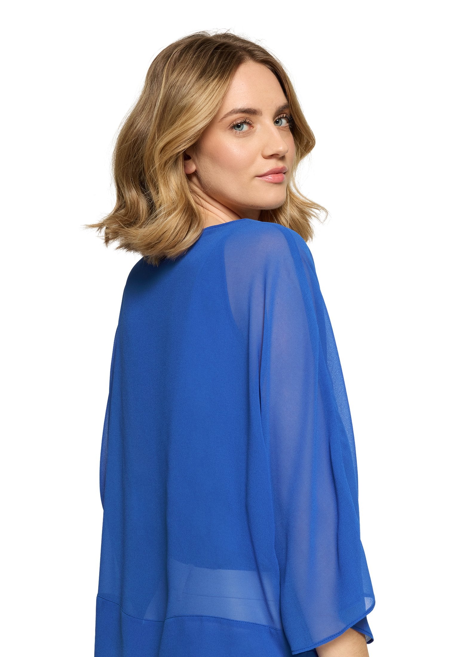 Chiffonbluse (Adria Blue)