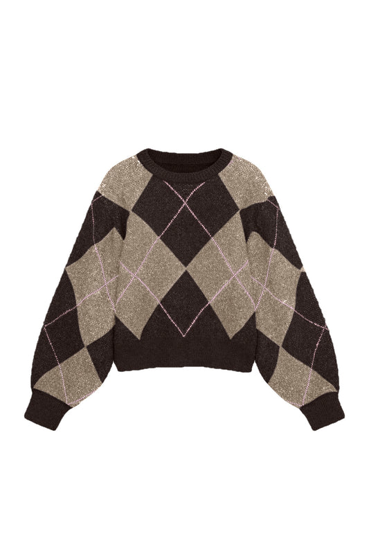 Vmdarla Ls O-neck Pullover Lcs (Chocolate)