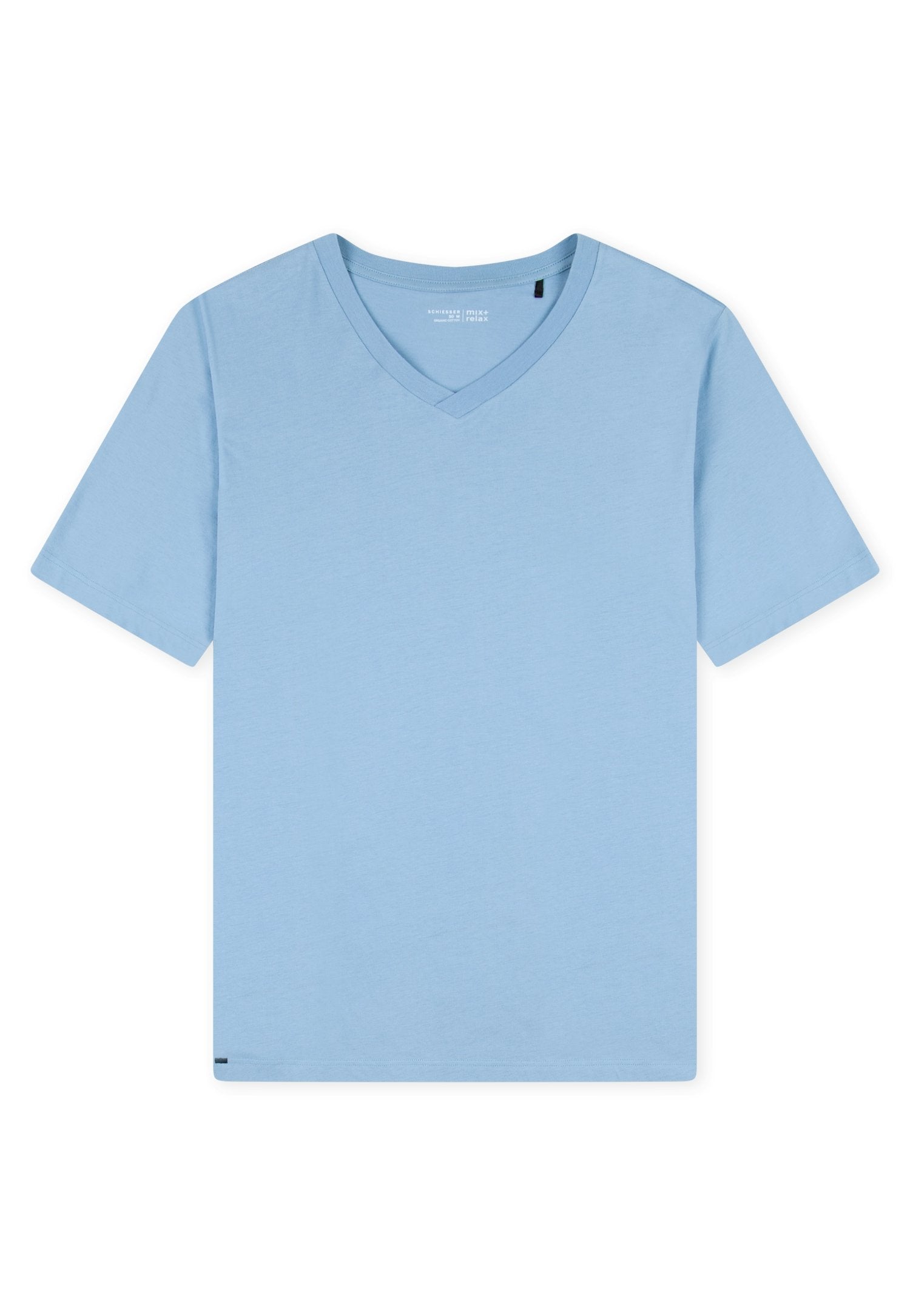 T-Shirt V-Ausschnitt (Pacific Blue)