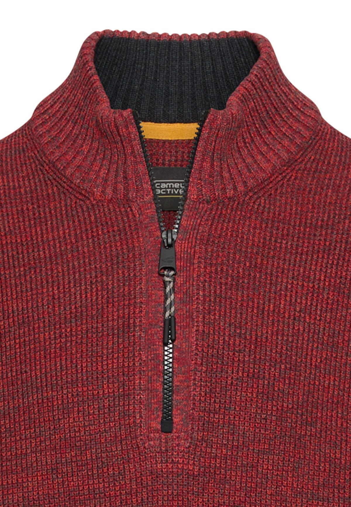 Strick-Troyer in melierter Optik (Terra Red)