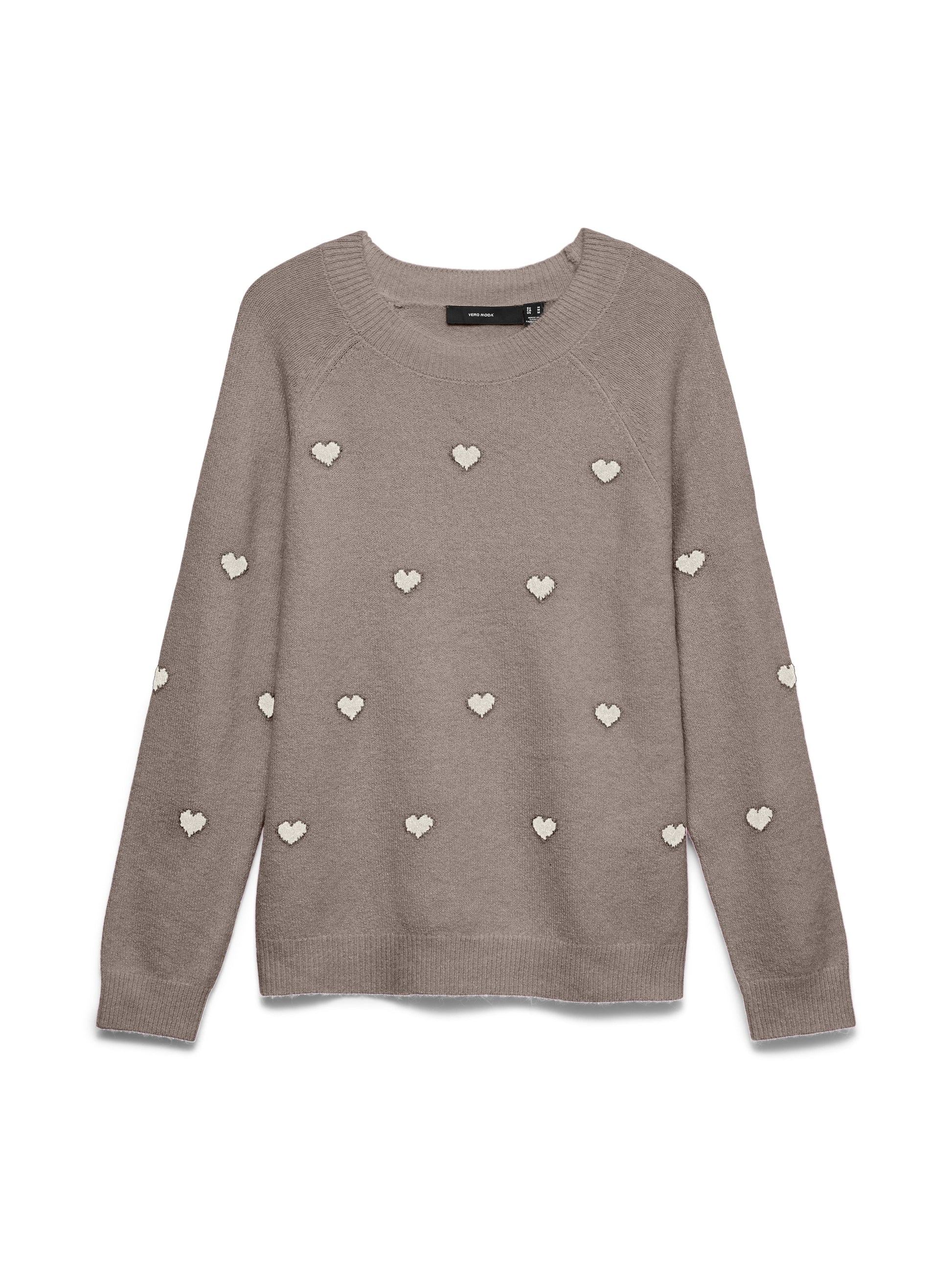 Vmdoffy Intarsia Ls O-nck Pullov Ga Noos (Moon Rock/)