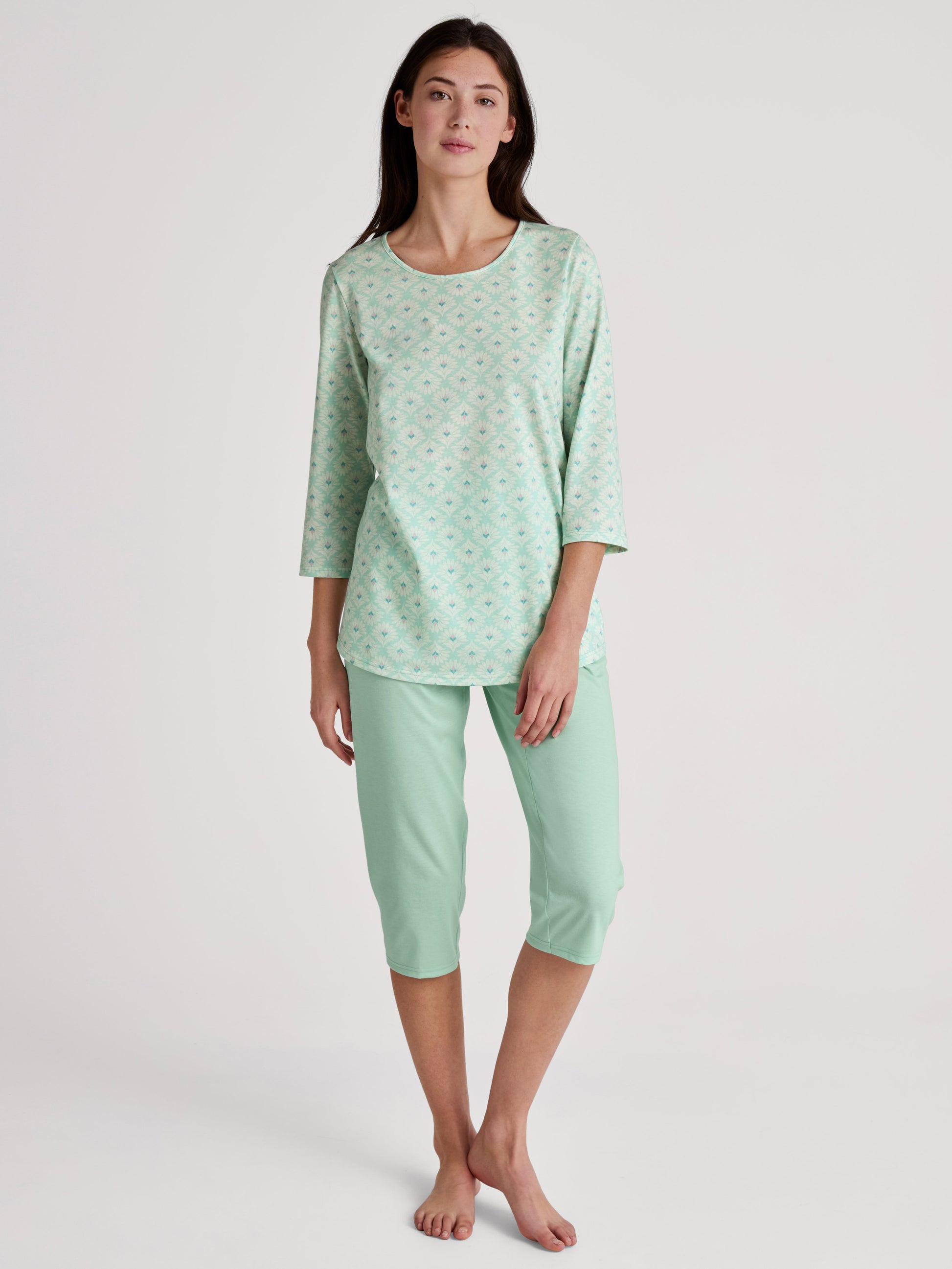 WOMEN 3/4 Pyjamas (Soft Green)