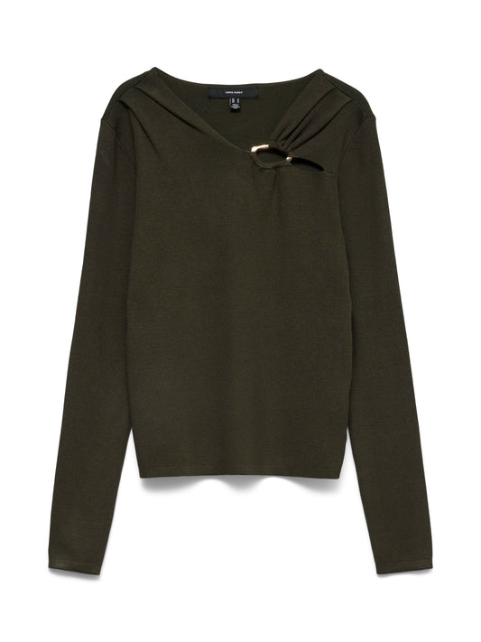 Vmjain Buckle V-neck Pullover (Forest Nig)