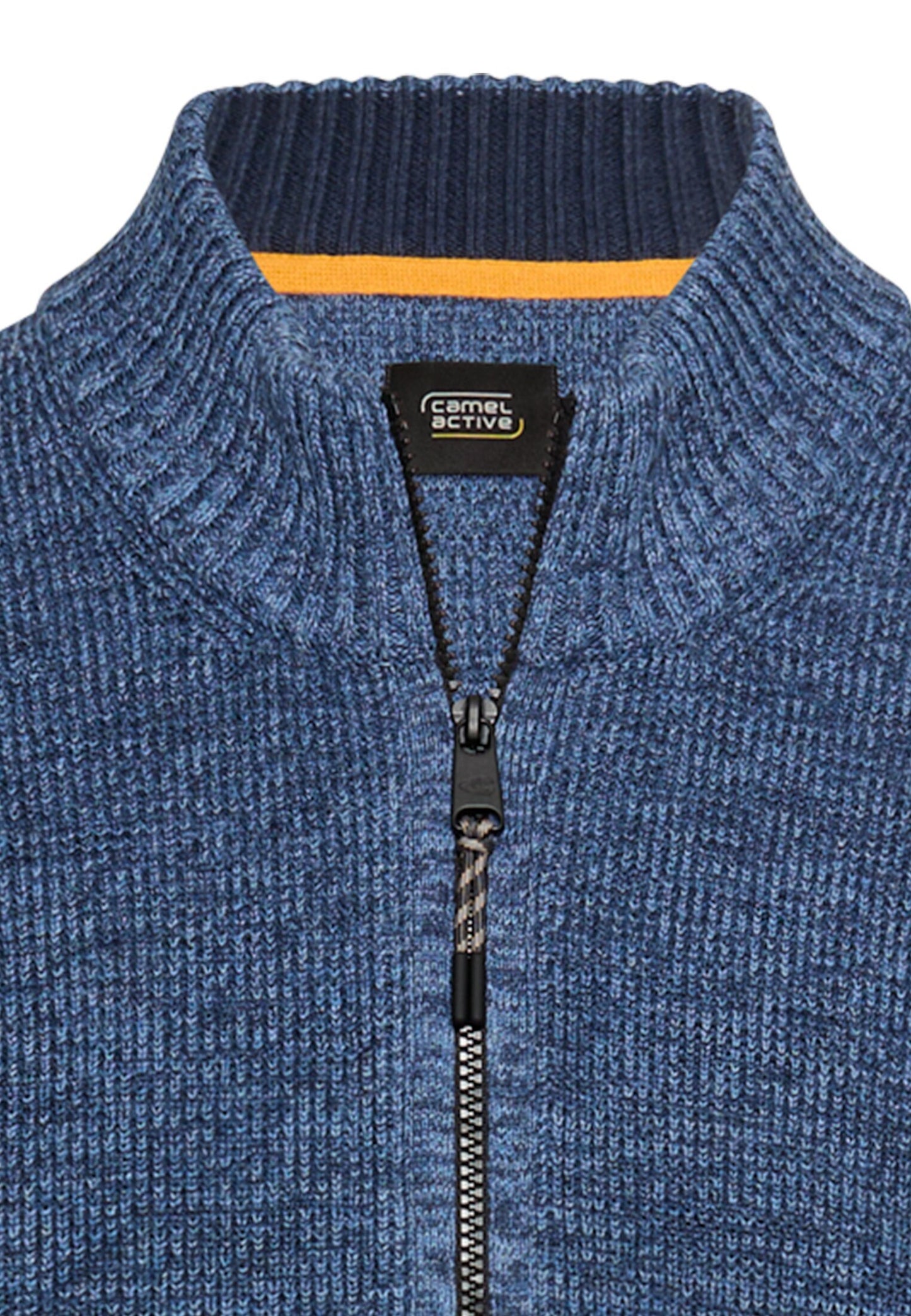 Kernige Strickjacke aus Baumwollgemisch (Tinted Blue)