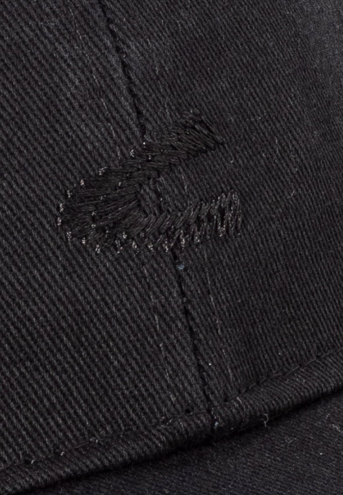 Cap aus Baumwolle mit verstellbaren Details (Charcoal)