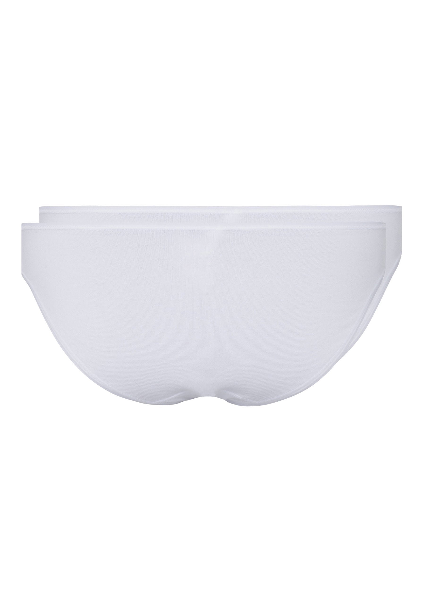 Skiny Damen Rio Slip Doppelpack SKINY ADVANTAGE Cotton Stretch (White)