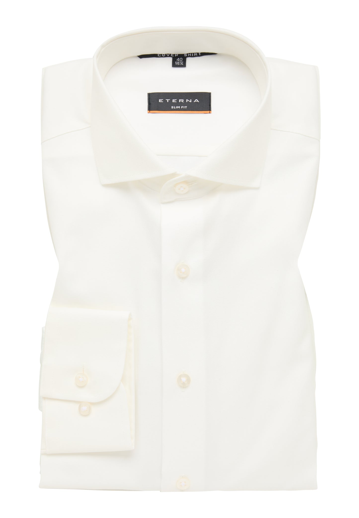 Eterna Langarm Hemd Slim Fit Cover Shirt Twill (Champagner)
