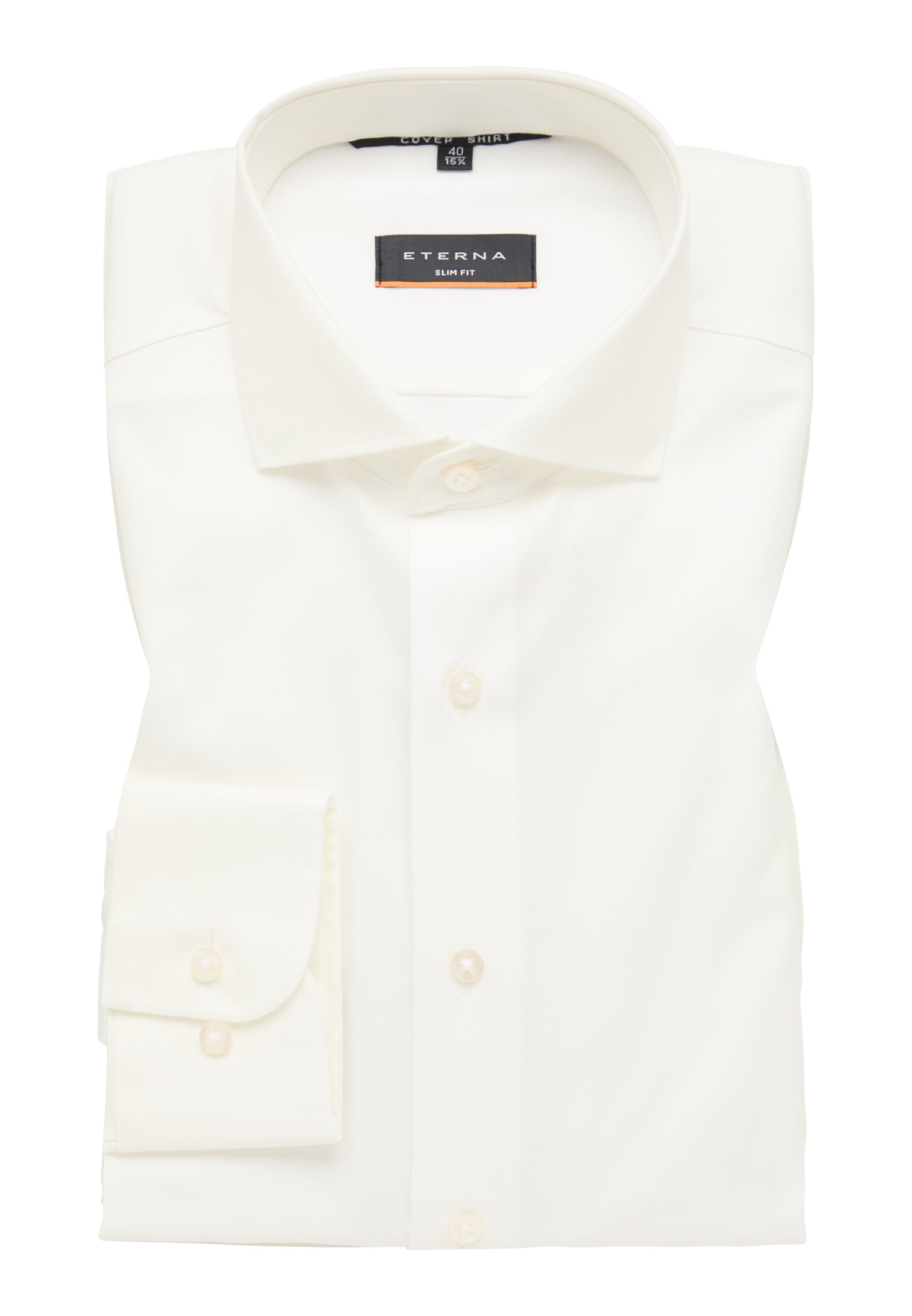 Eterna Langarm Hemd Slim Fit Cover Shirt Twill (Champagner)
