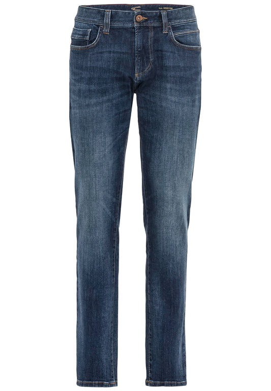 Regular Fit 5-Pocket Jeans aus Baumwolle (Mid Blue Used)