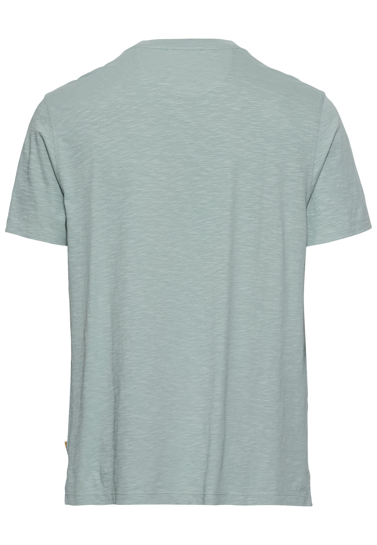 Henley-Shirt aus zertifiziertem Organic Cotton (Aqua Green)