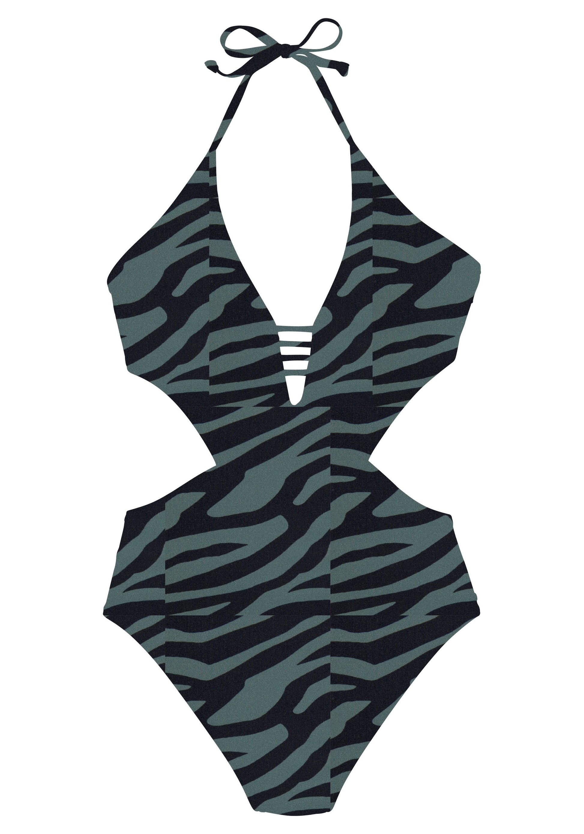 venice beach lm exkl. sport Monokini (Black-oliv)