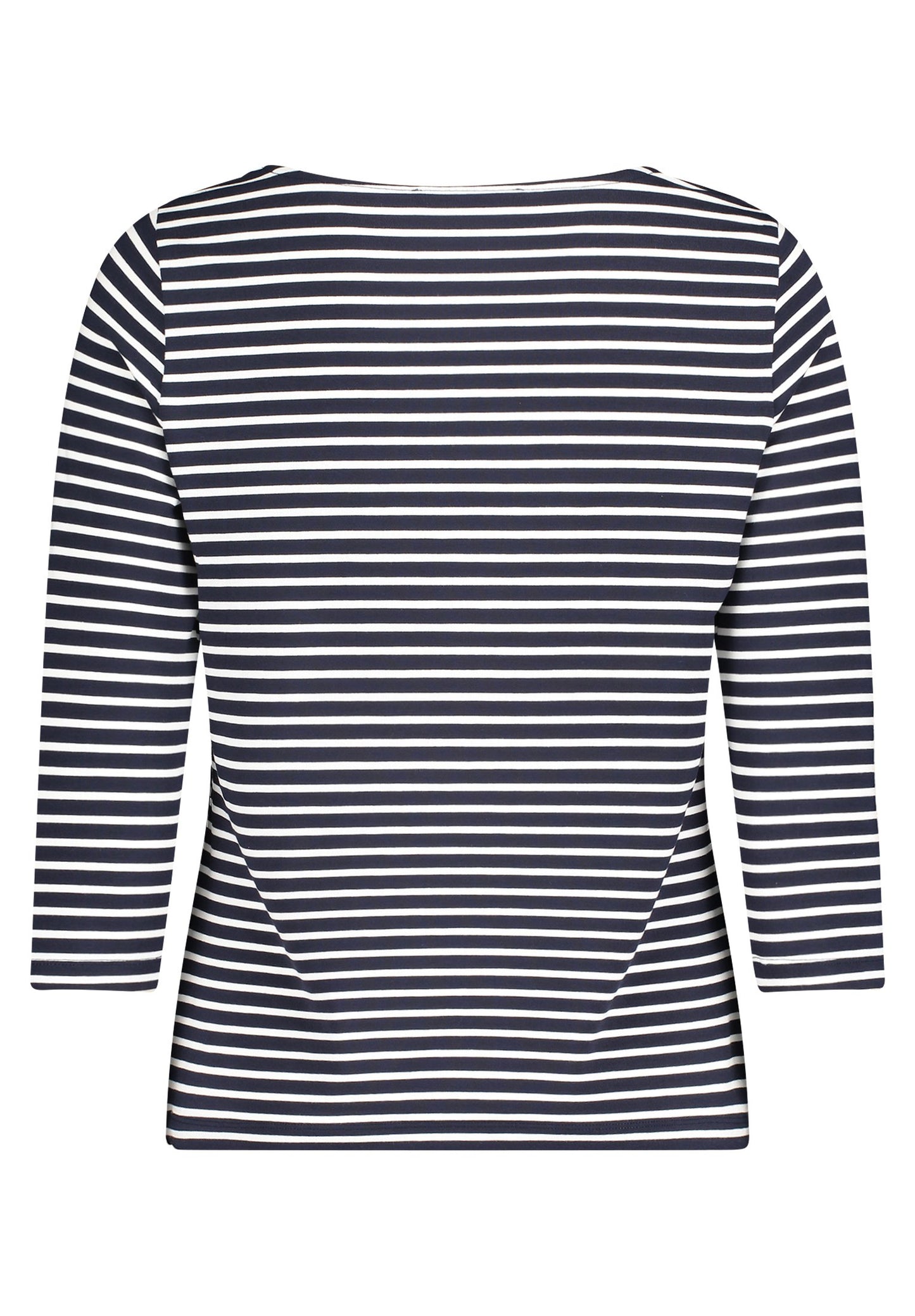 Basic Shirt (Dark Blue/cream)