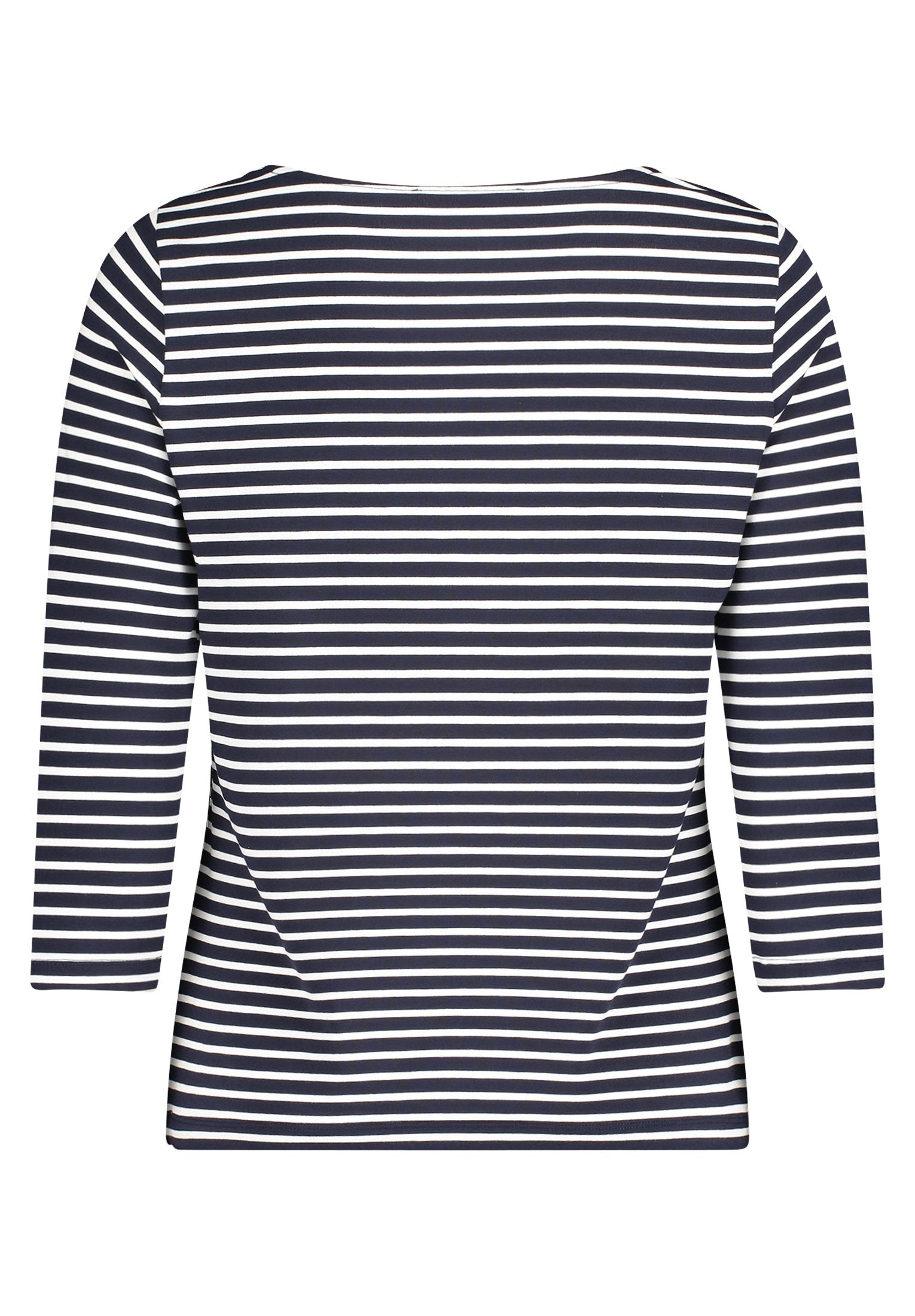 Basic Shirt (Dark Blue/cream)