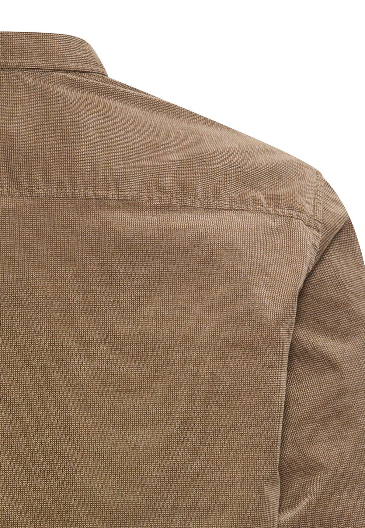 Cord Hemd mit 2-Wege Stretch (Sepia Brown)