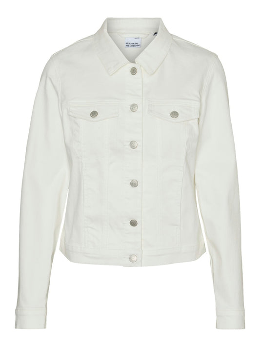 Vmluna Ls Slim Dnm Jacket Mix Ga Noos (Cloud Dancer)