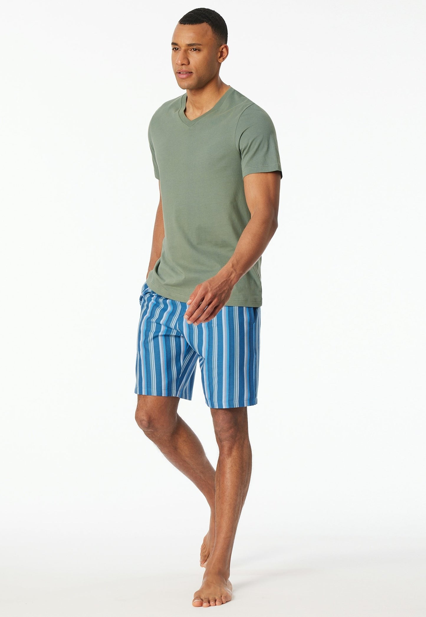 T-Shirt V-Ausschnitt (Khaki)