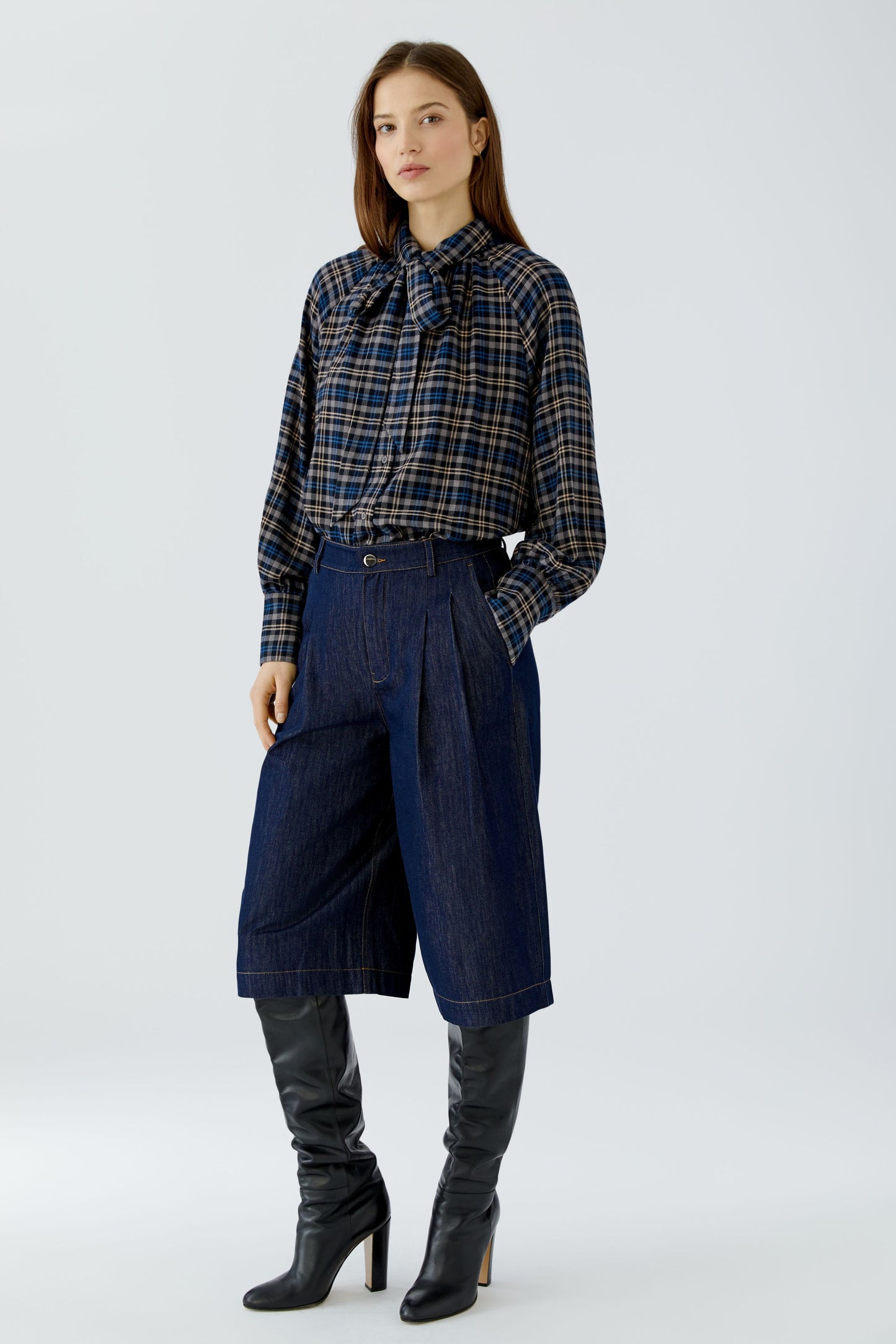 Bluse (Dk Blue Camel)