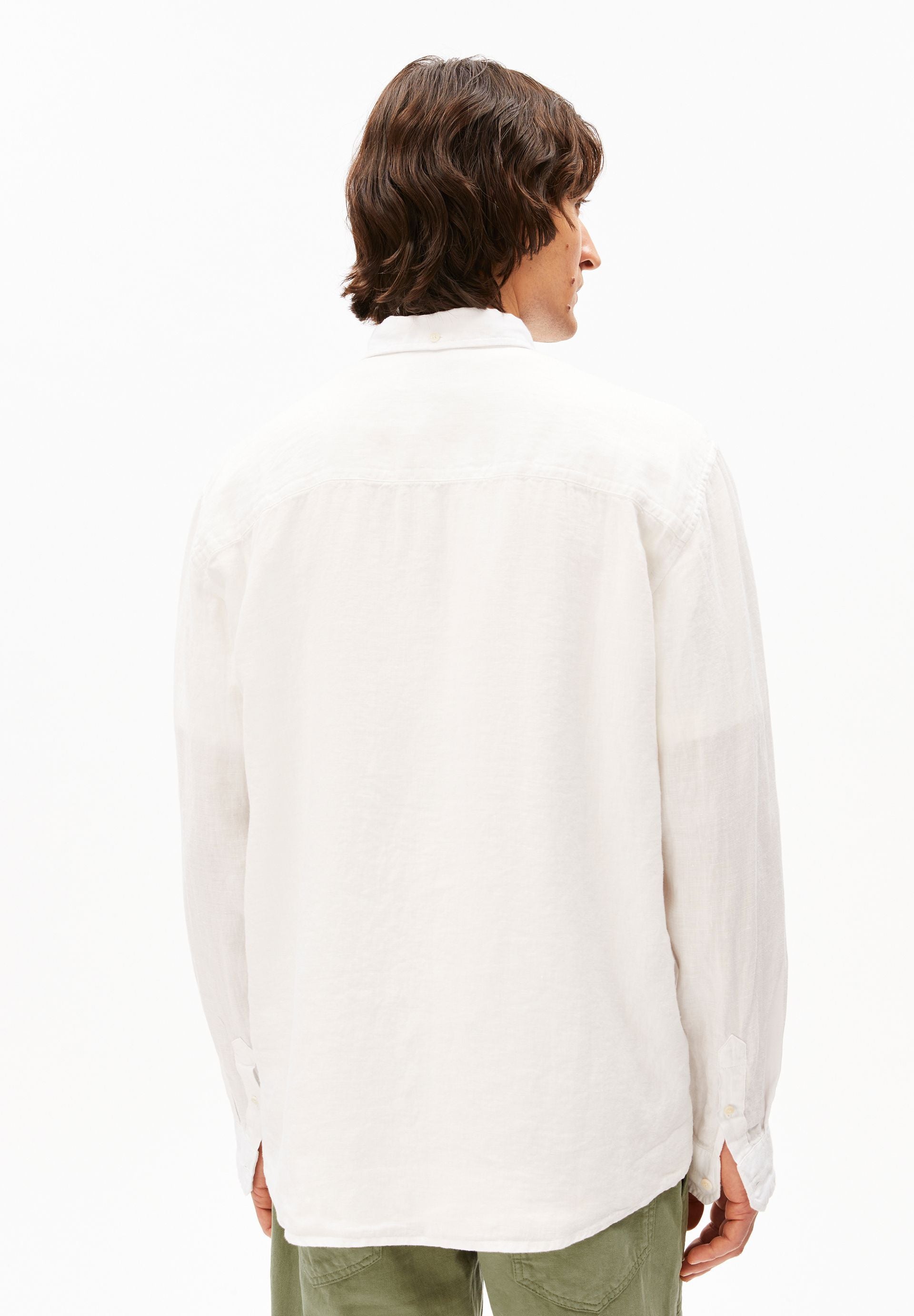 Linen Longsleeve Shirt (White)