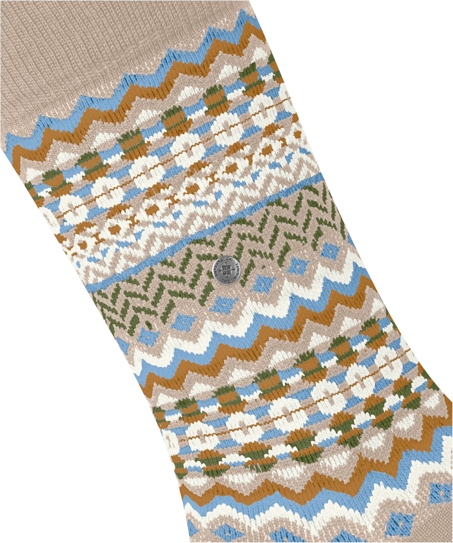 Burlington Fair Isle Damen (Cafe Latte)