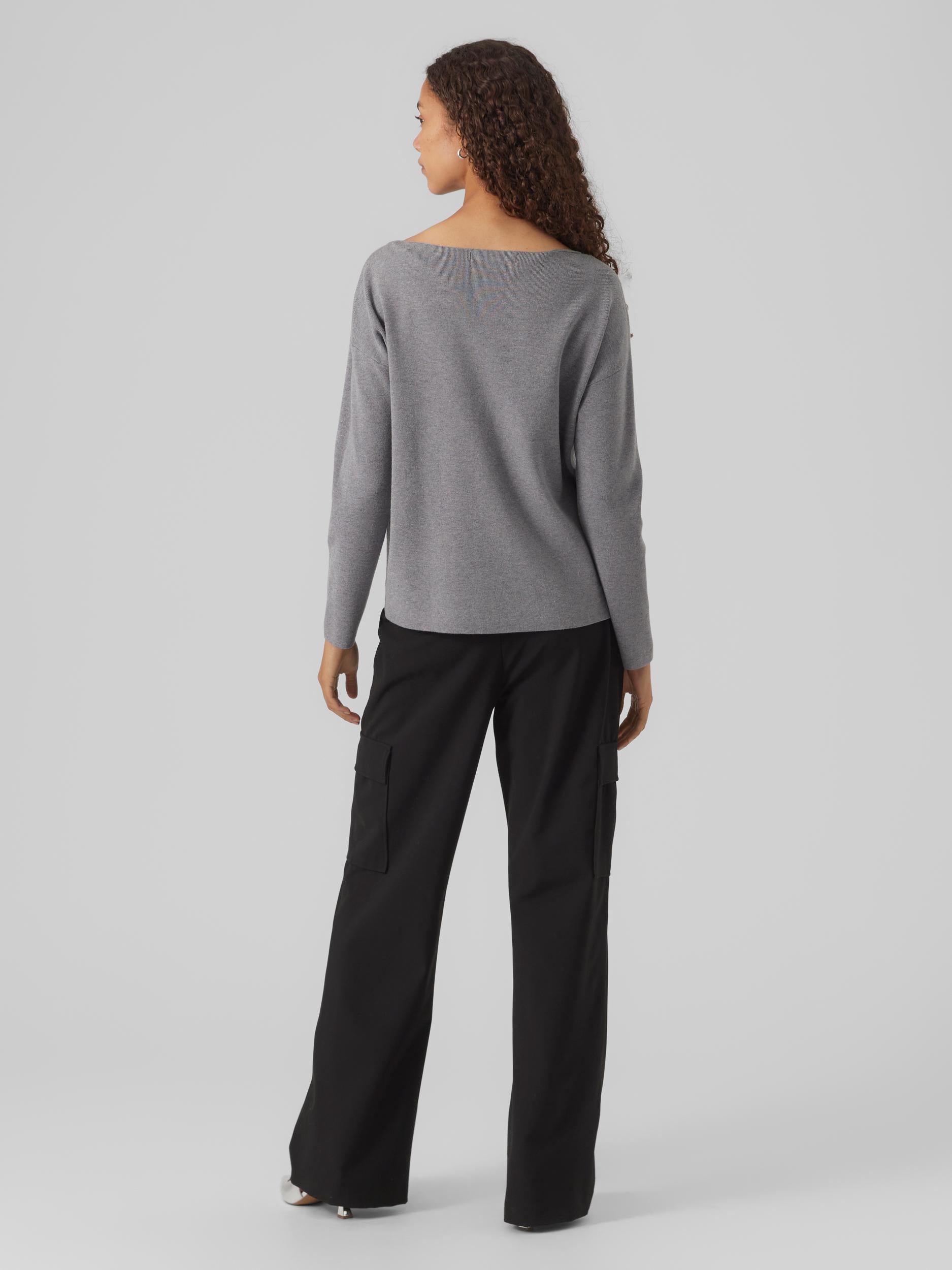 Vmnancy Ls Boatneck Pullover Ga (Black)