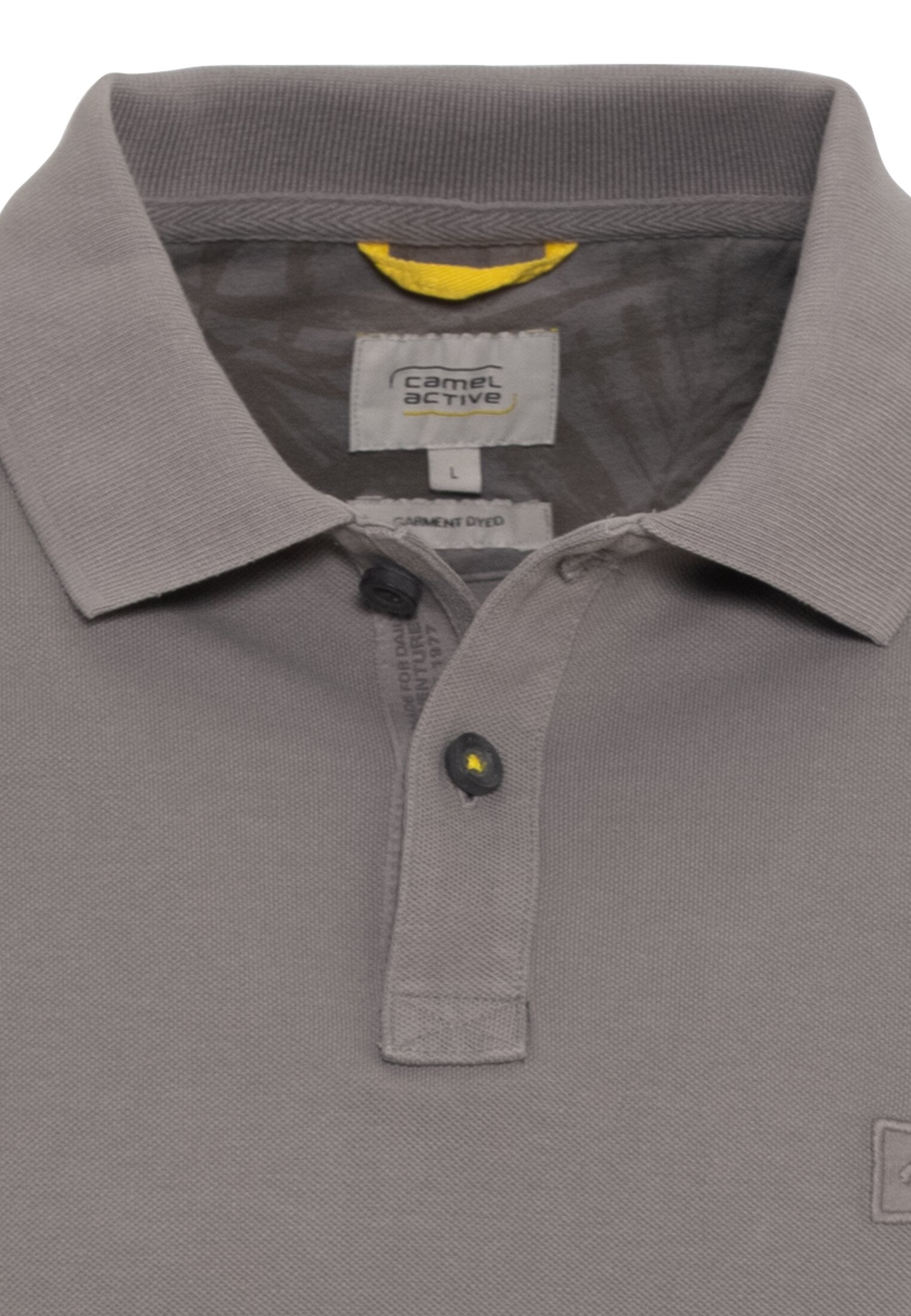 Piqué Poloshirt aus reiner Baumwolle (Stone Gray)