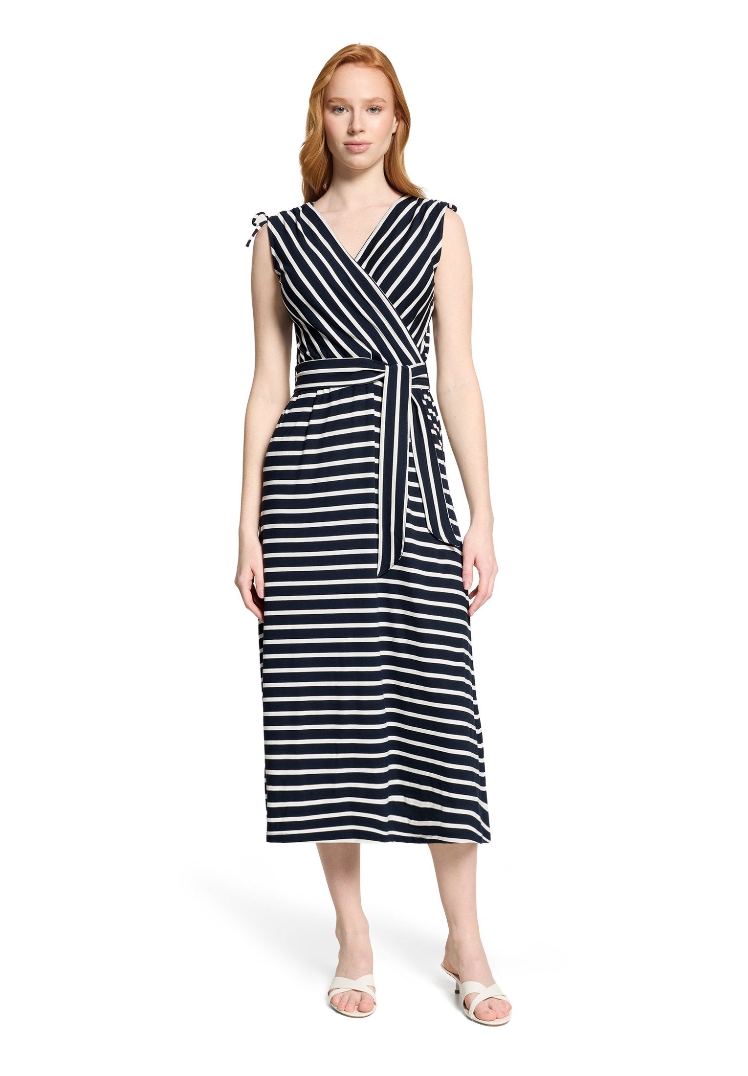 Jerseykleid (Dark Blue/cream)