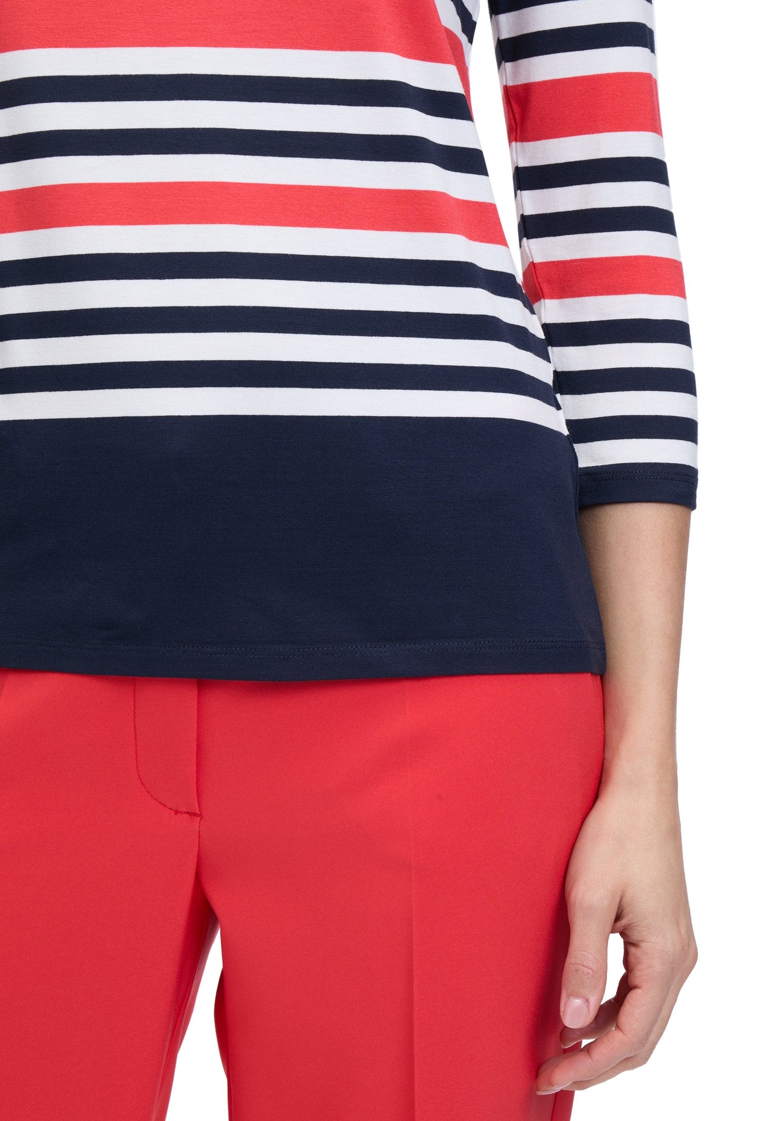 Basic Shirt (Dark Blue/red)
