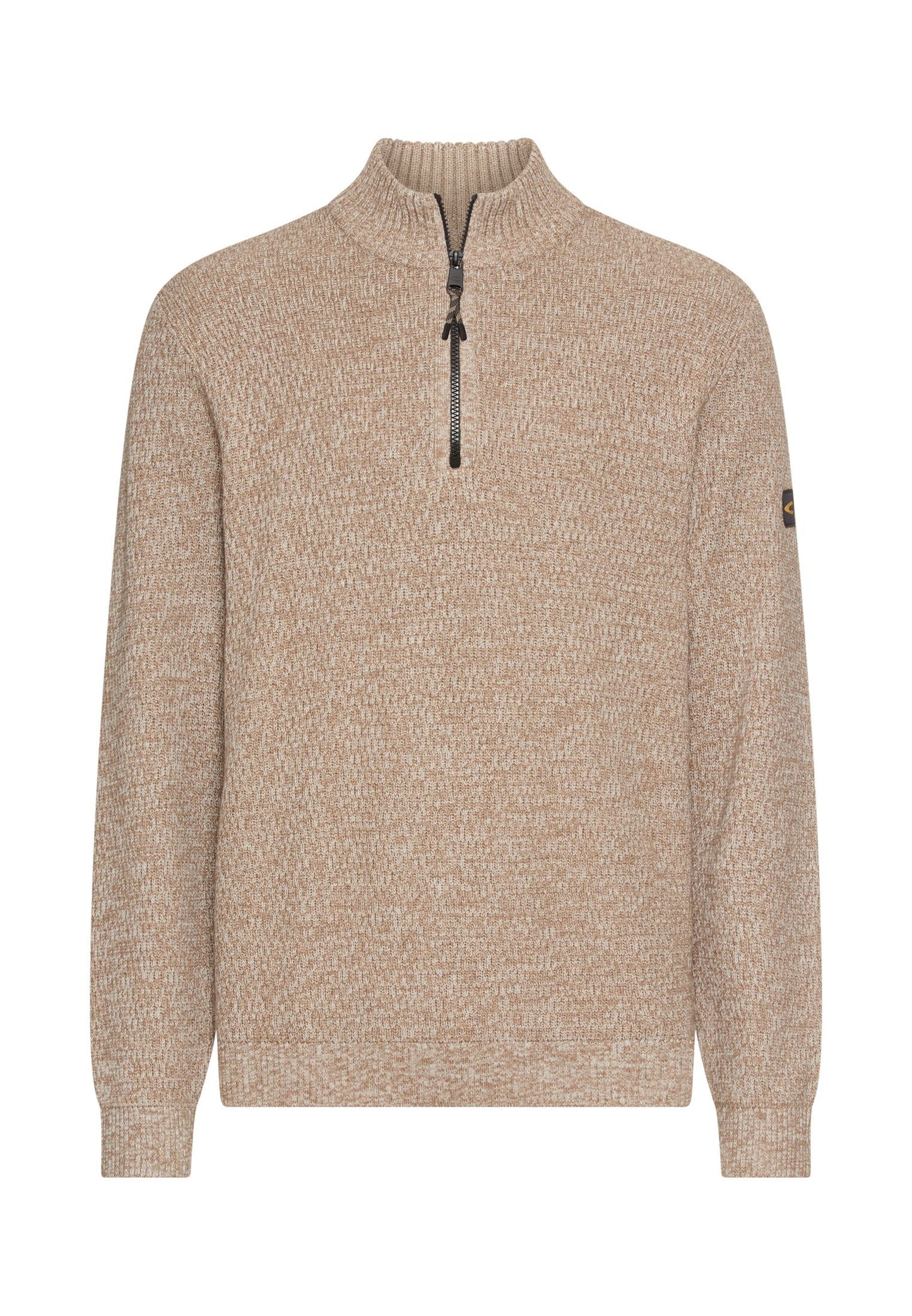 Strick-Troyer mit melierter Struktur (Oatmeal)