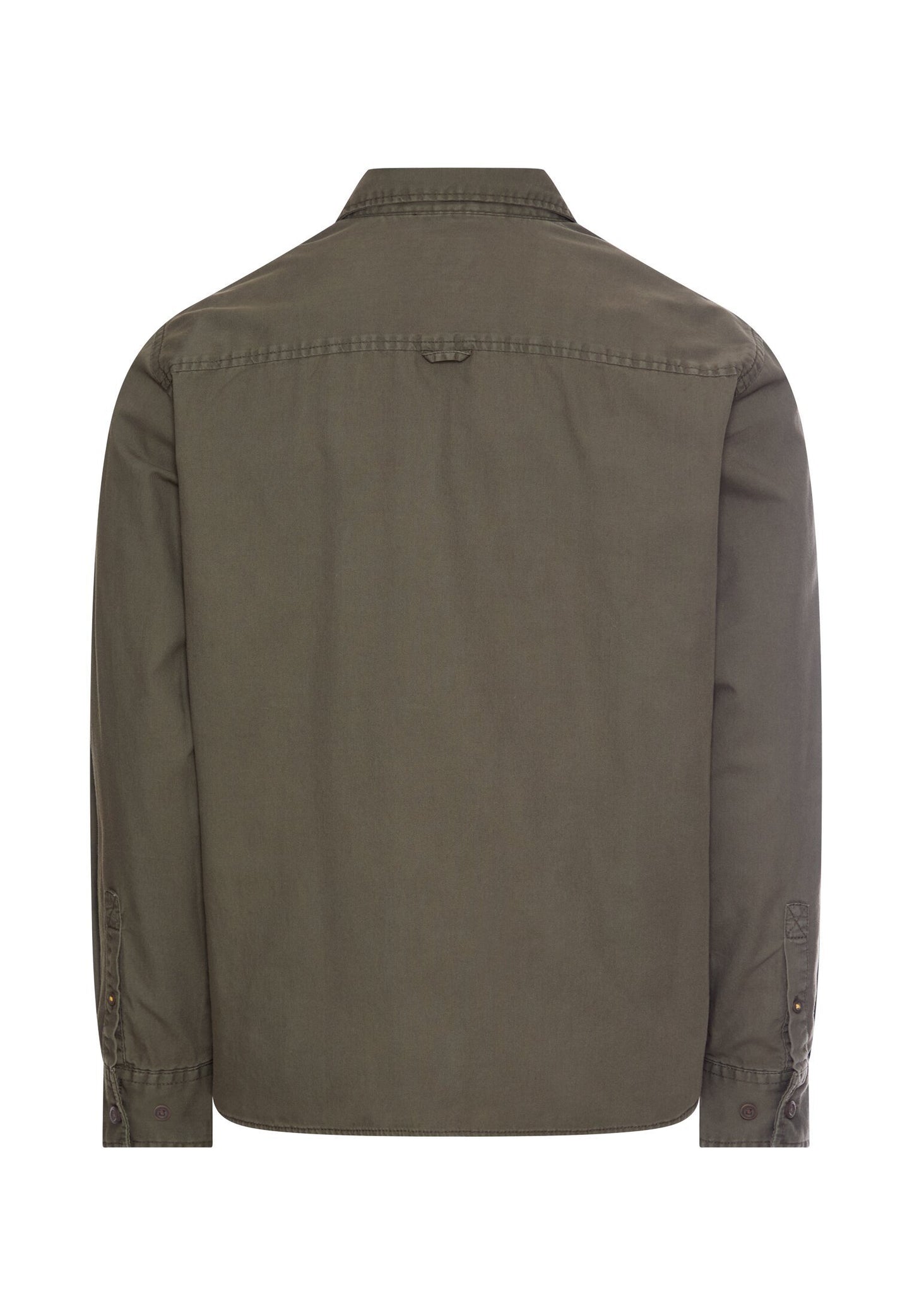 Baumwollhemd mit Kent-Kragen (Olive Brown)