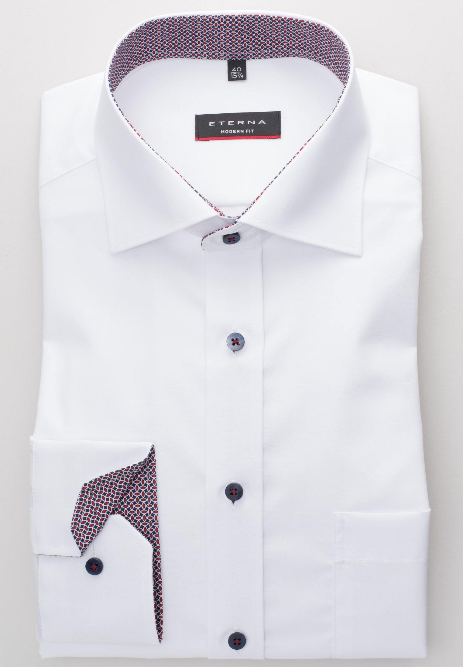 Hemd Chambray Langarm (Weiss)