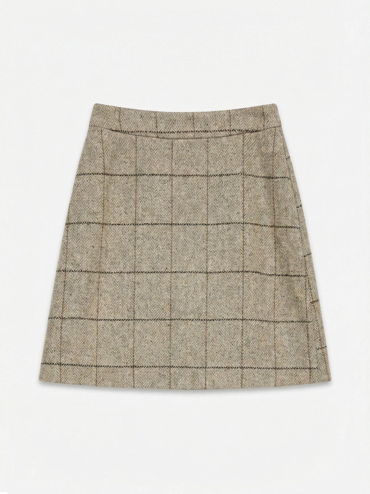 Vmgemma Hw Above Knee Wool Blend Skirt (Light Grey)