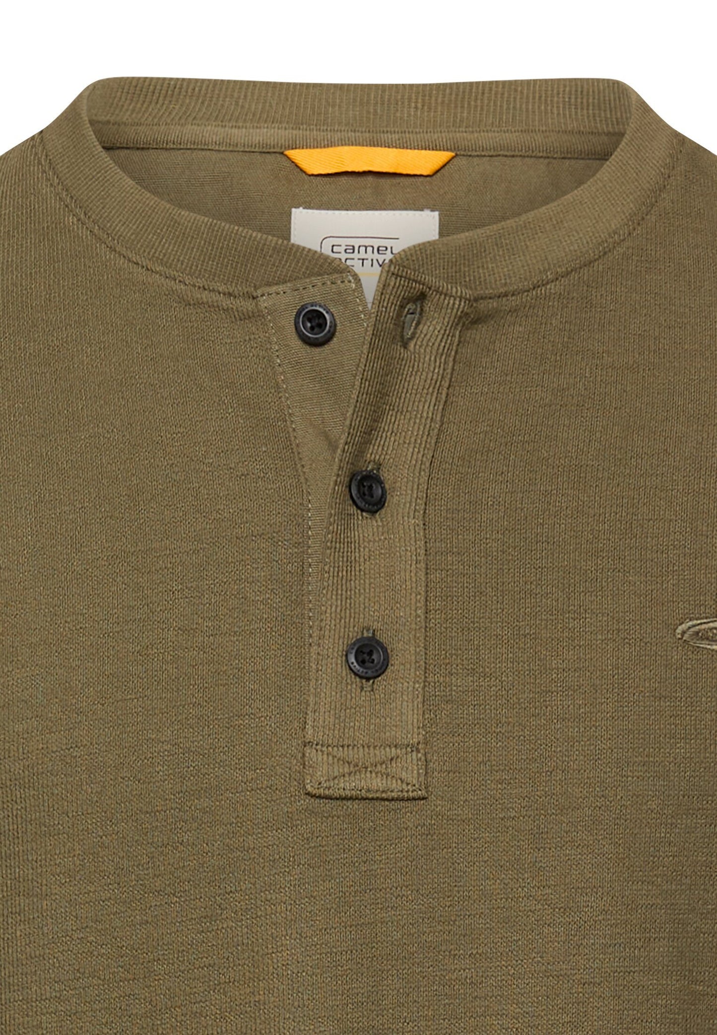 Henleyshirt mit Knopfleiste (Deep Olive)