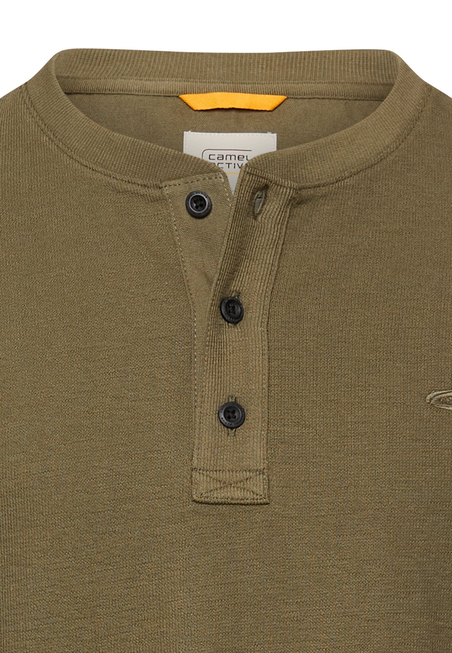 Henleyshirt mit Knopfleiste (Deep Olive)