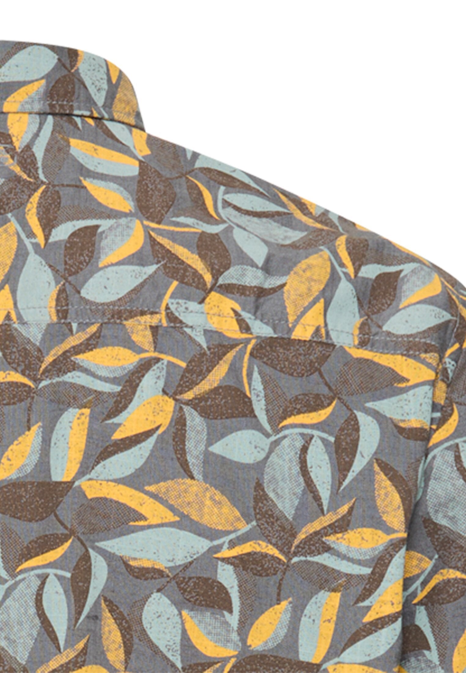 Kurzarmhemd aus reiner Baumwolle (Sun Yellow)
