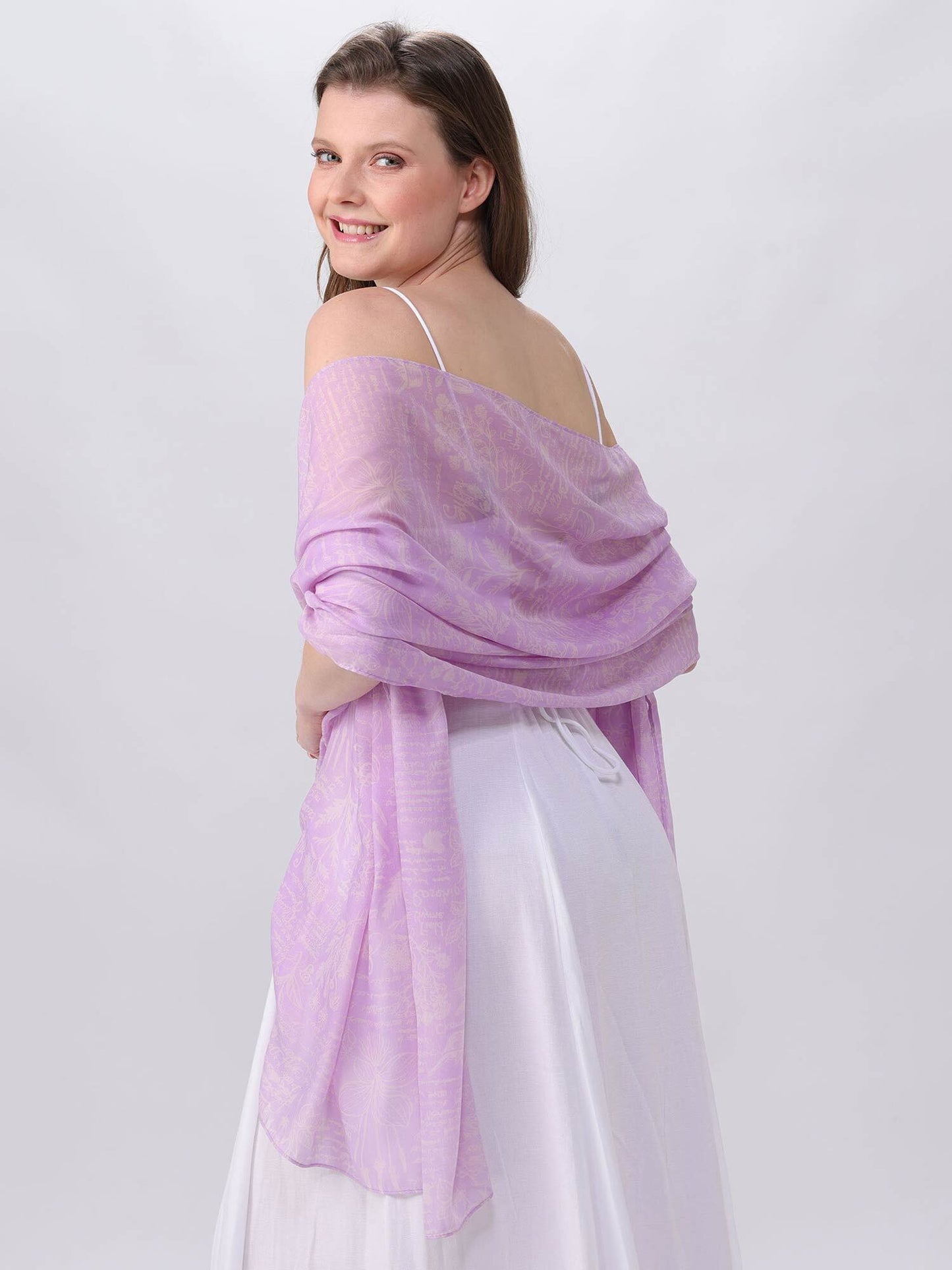 Stola Polyester Stola (Lavender)